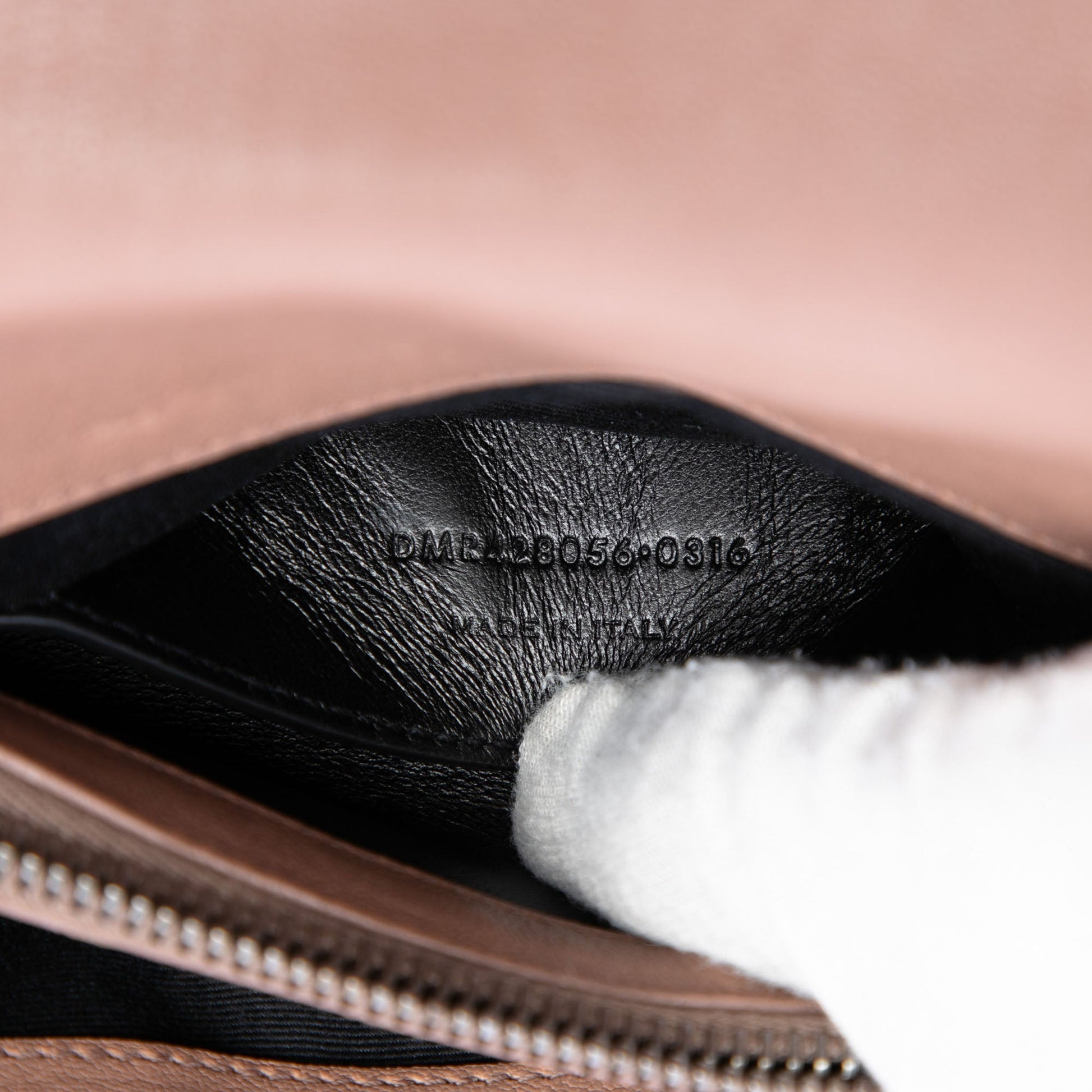 Saint Laurent Medium Chevron Sheepskin Monogram College Satchel