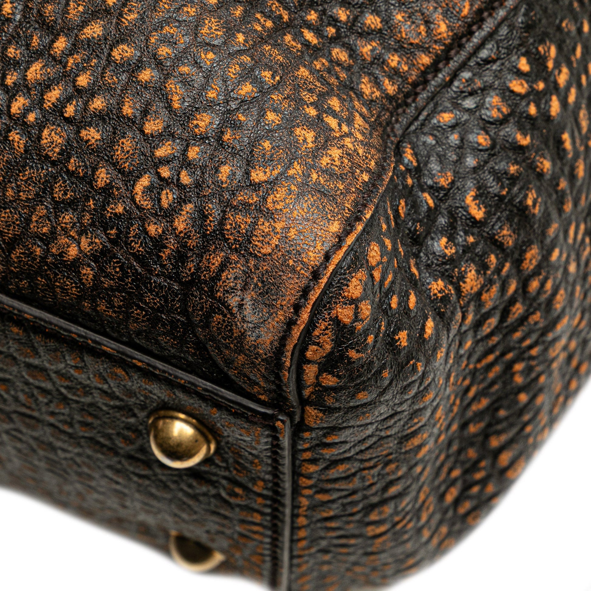 Gucci Embossed Leather Weekender Bag