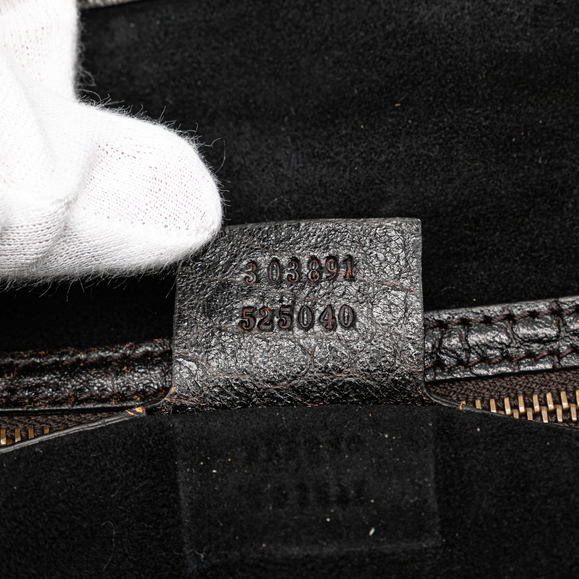 Gucci Embossed Leather Weekender Bag