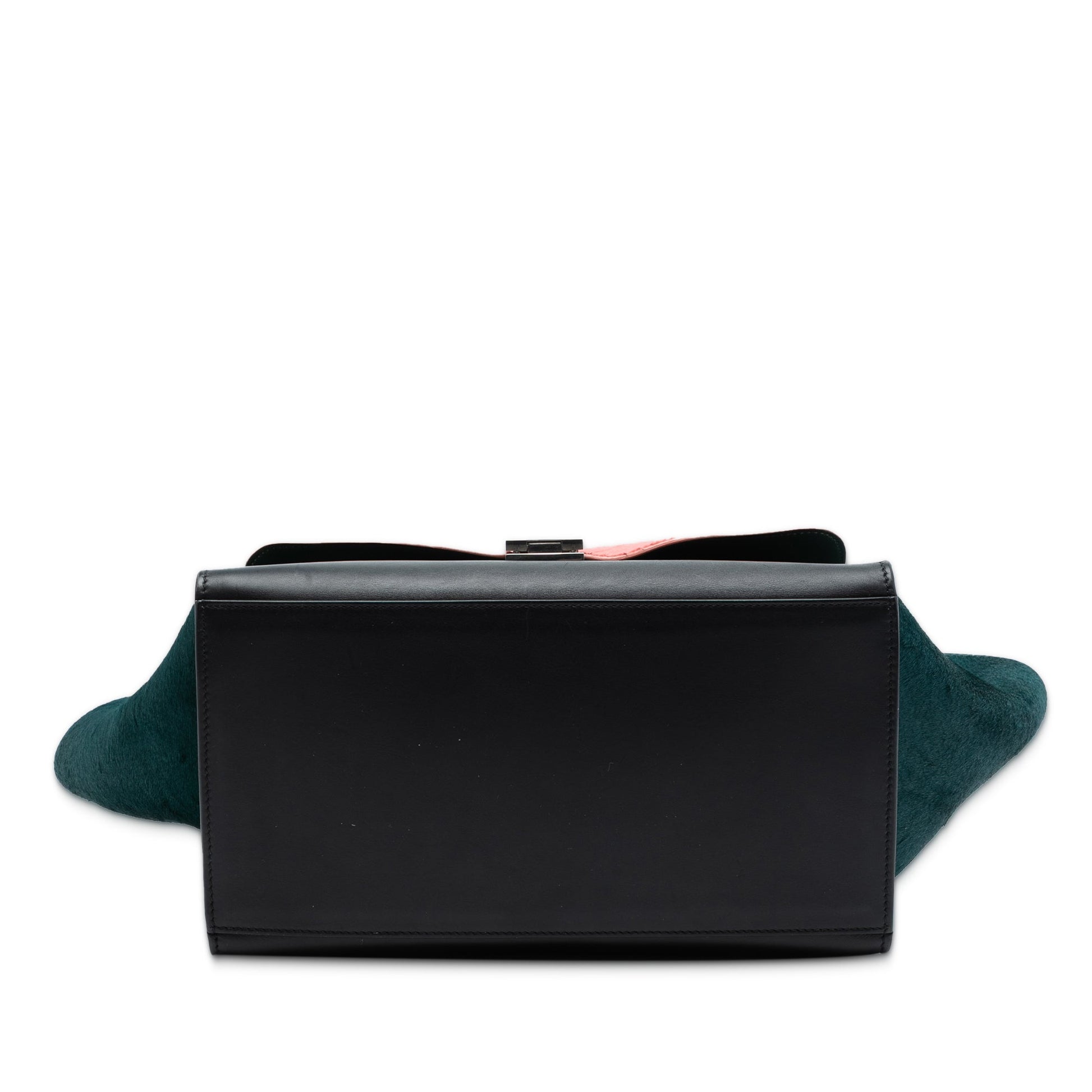 Celine Medium Tricolor Calfskin and Ponyhair Trapeze Satchel