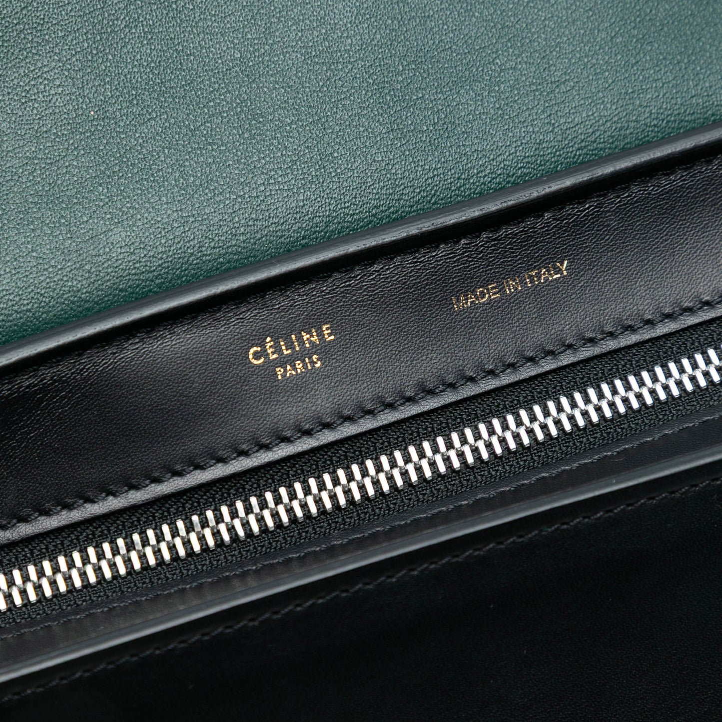 Celine Medium Tricolor Calfskin and Ponyhair Trapeze Satchel