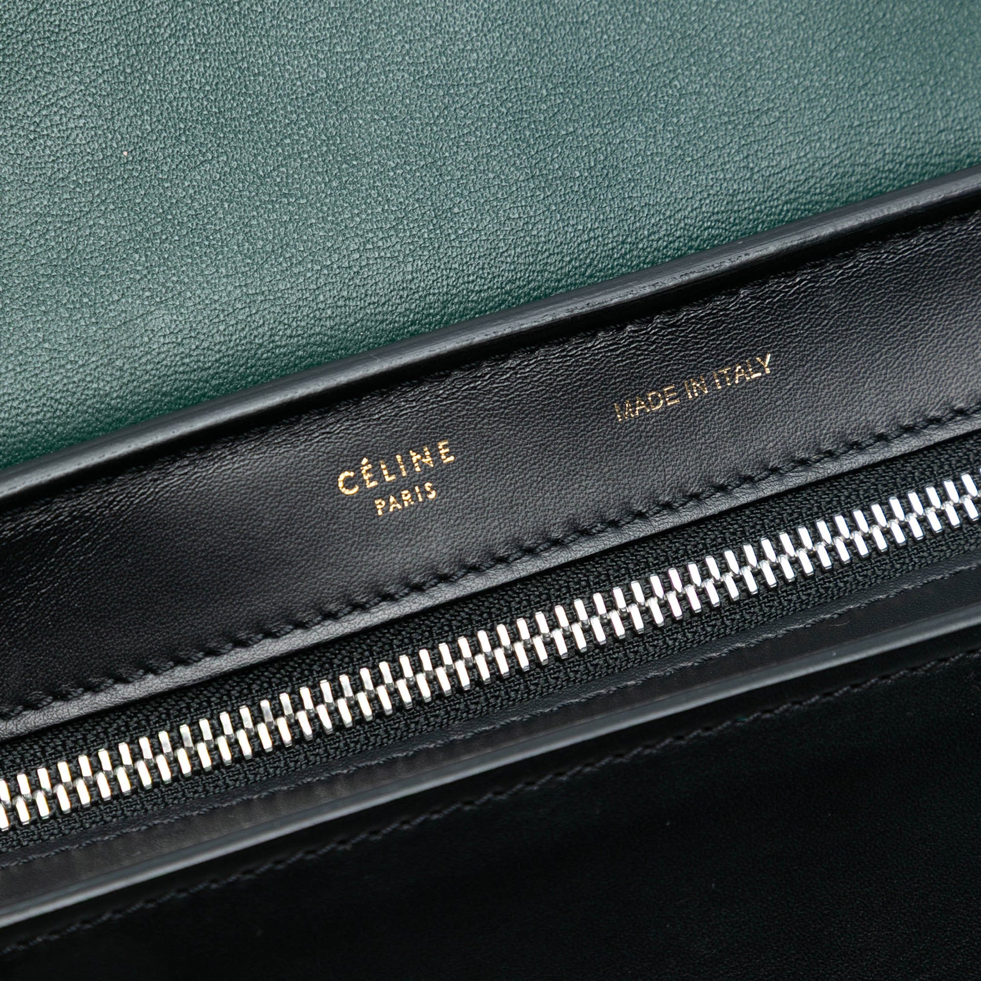 Celine Medium Tricolor Calfskin and Ponyhair Trapeze Satchel