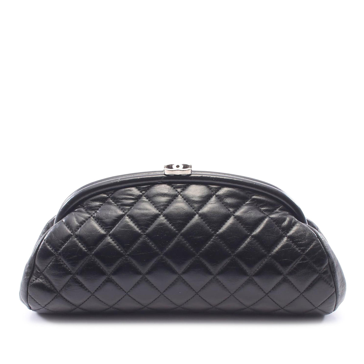 Chanel Quilted Lambskin Clutch — Black