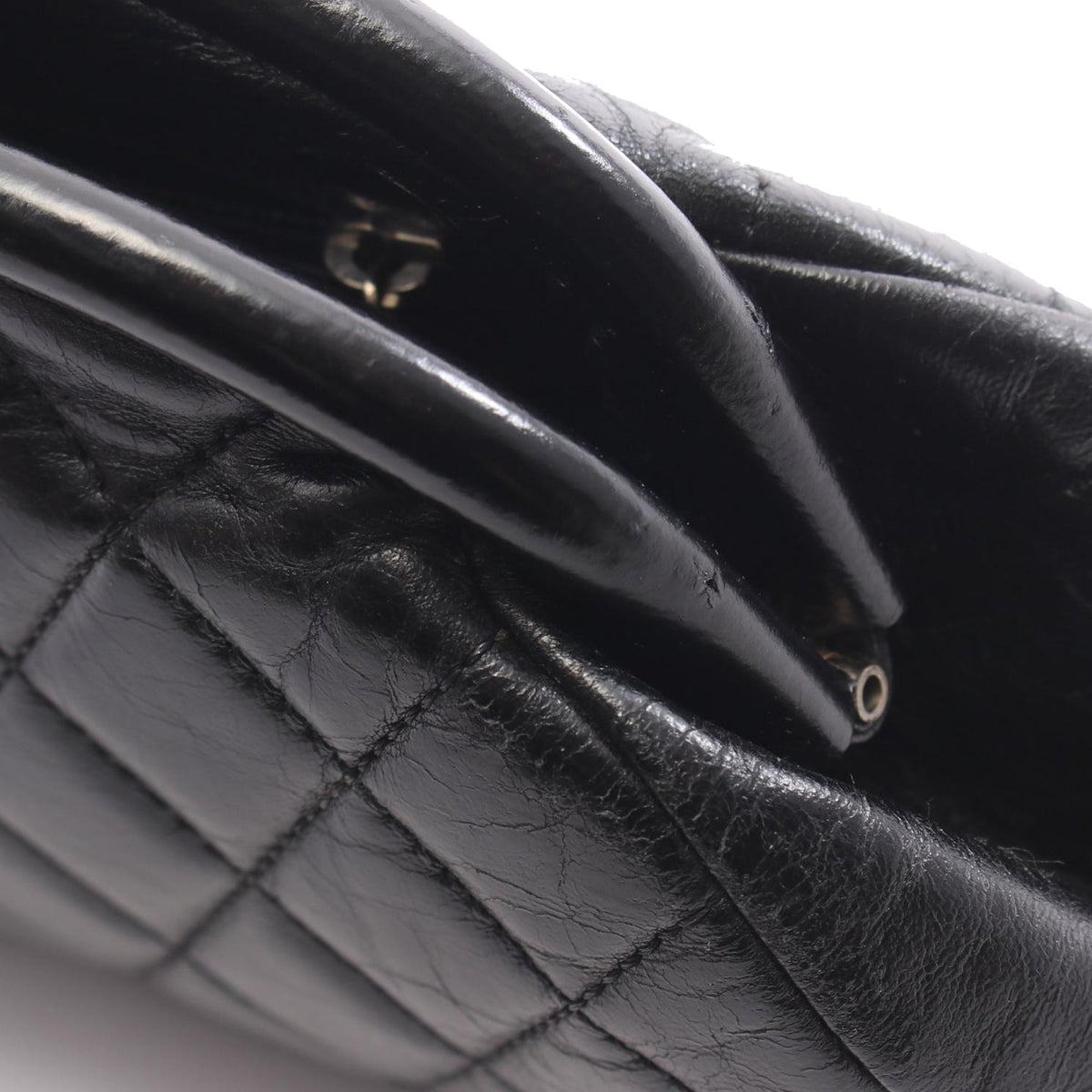 Chanel Quilted Lambskin Clutch — Black