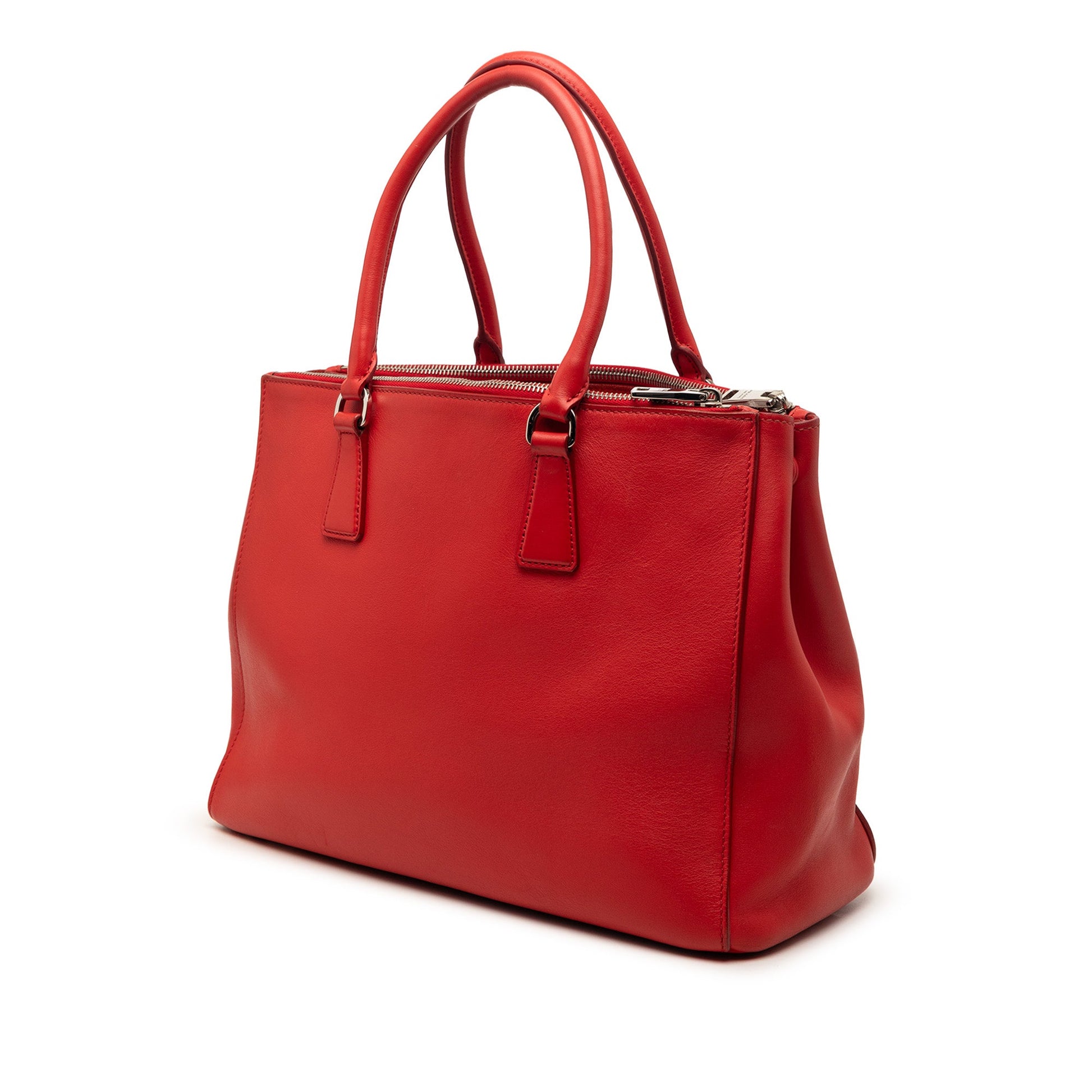 Medium City Calf Galleria Double Zip Satchel