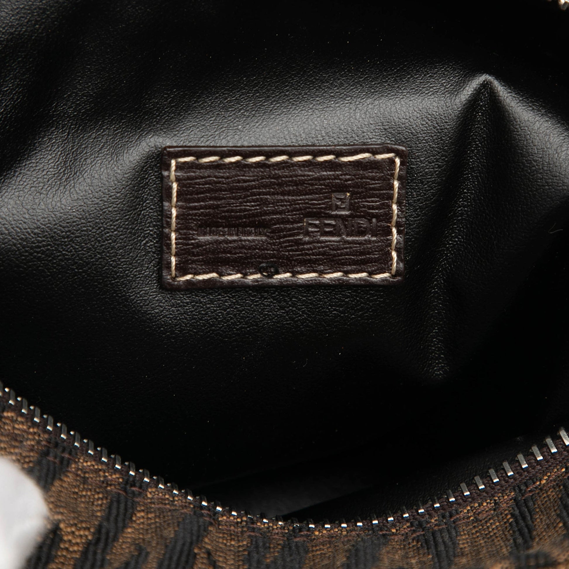 Fendi Canvas Zebra Print Handbag