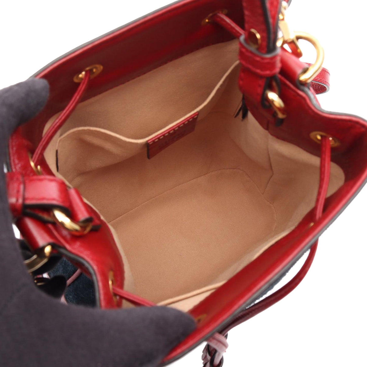 Gucci Small Suede Ophidia Bucket