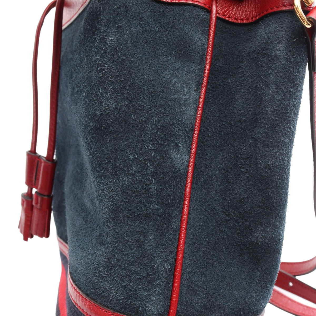 Gucci Small Suede Ophidia Bucket