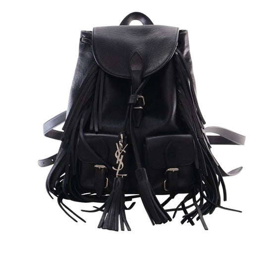 Saint Laurent Small Calfskin Fringe Festival Backpack