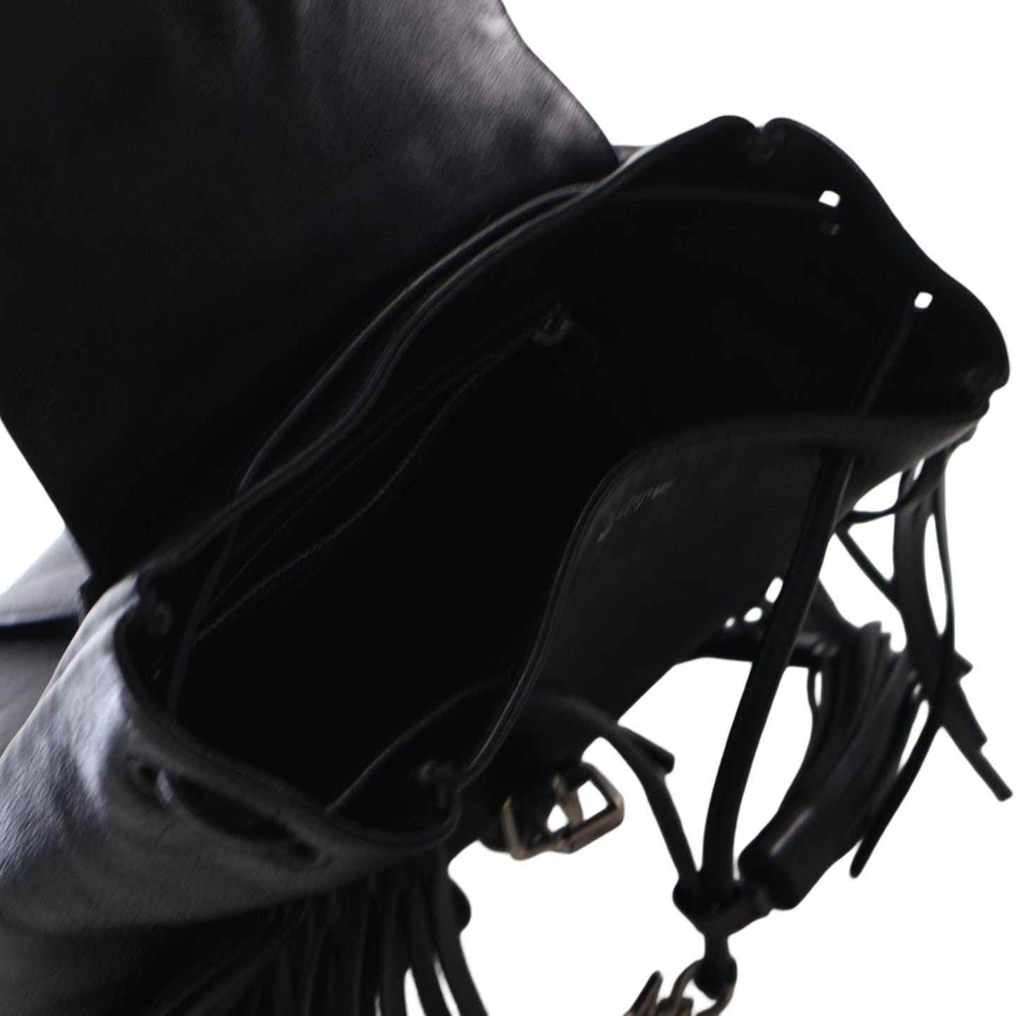 Saint Laurent Small Calfskin Fringe Festival Backpack
