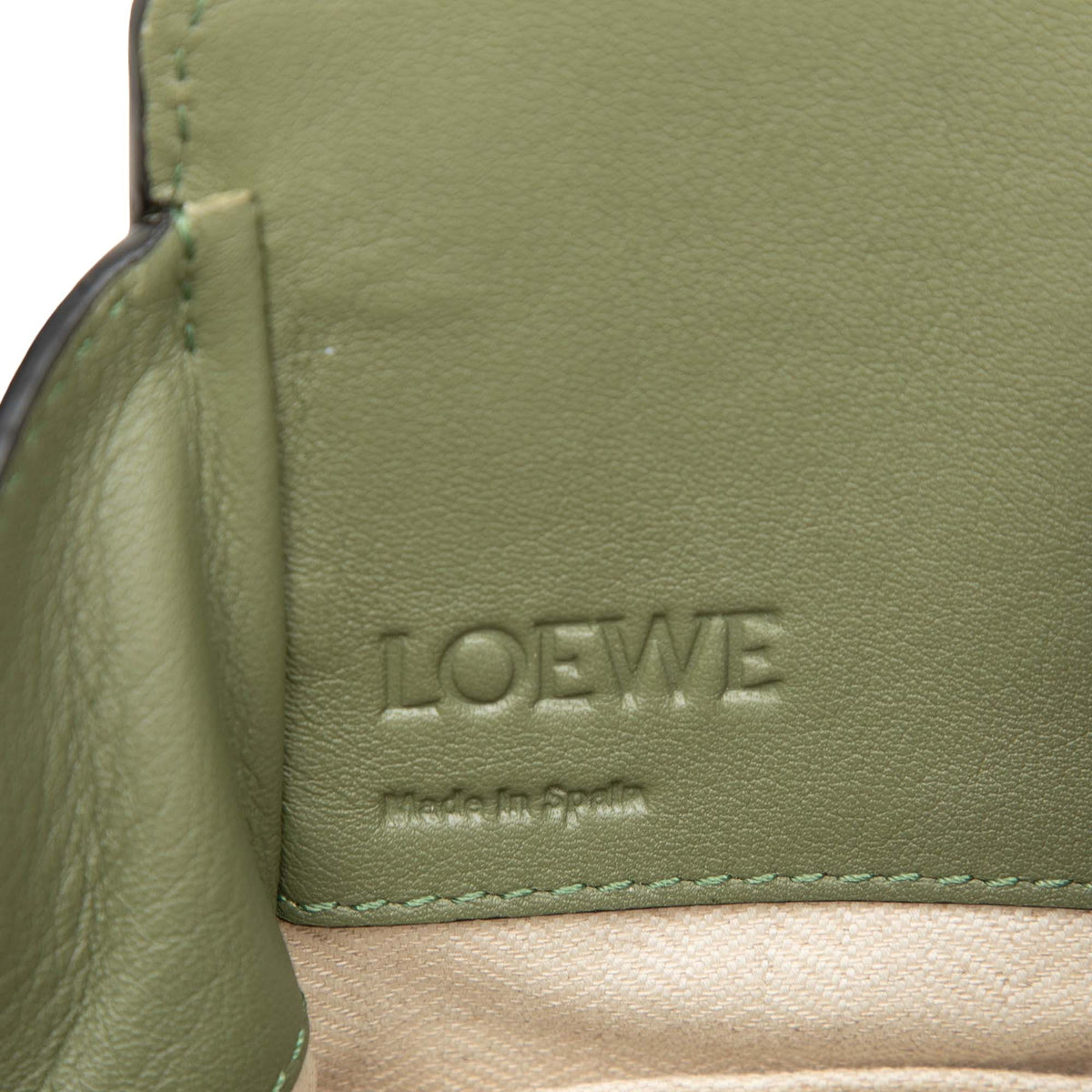 LOEWE Mini Leather Drawstring Hammock Bag