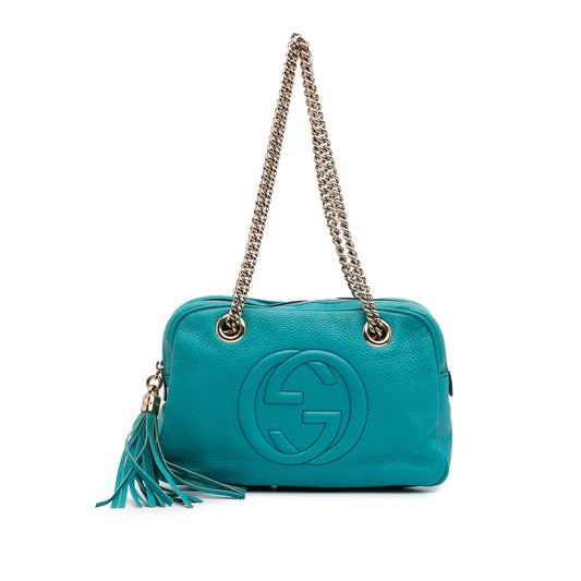 Gucci Leather Soho Chain Zip Shoulder Bag