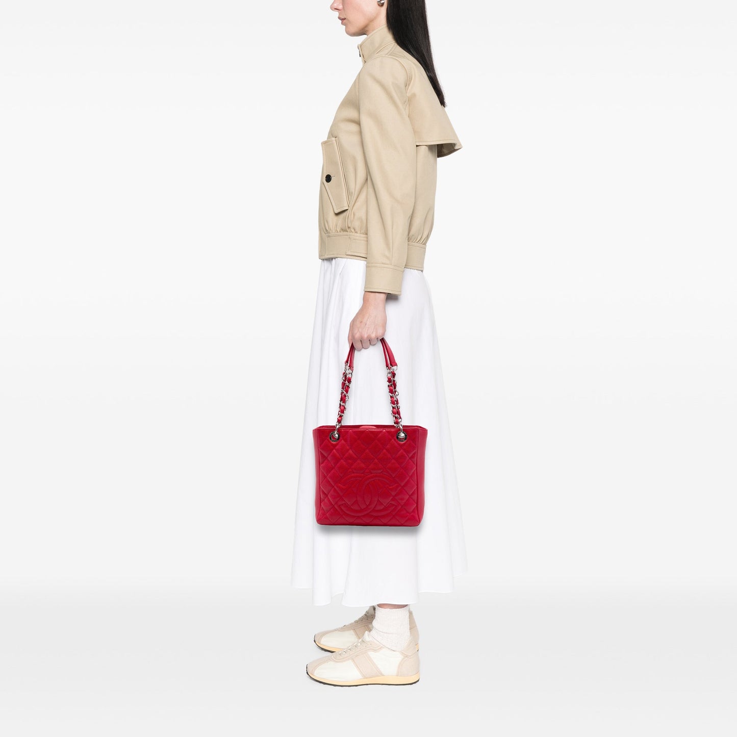 Chanel Caviar Petite Shopping Tote