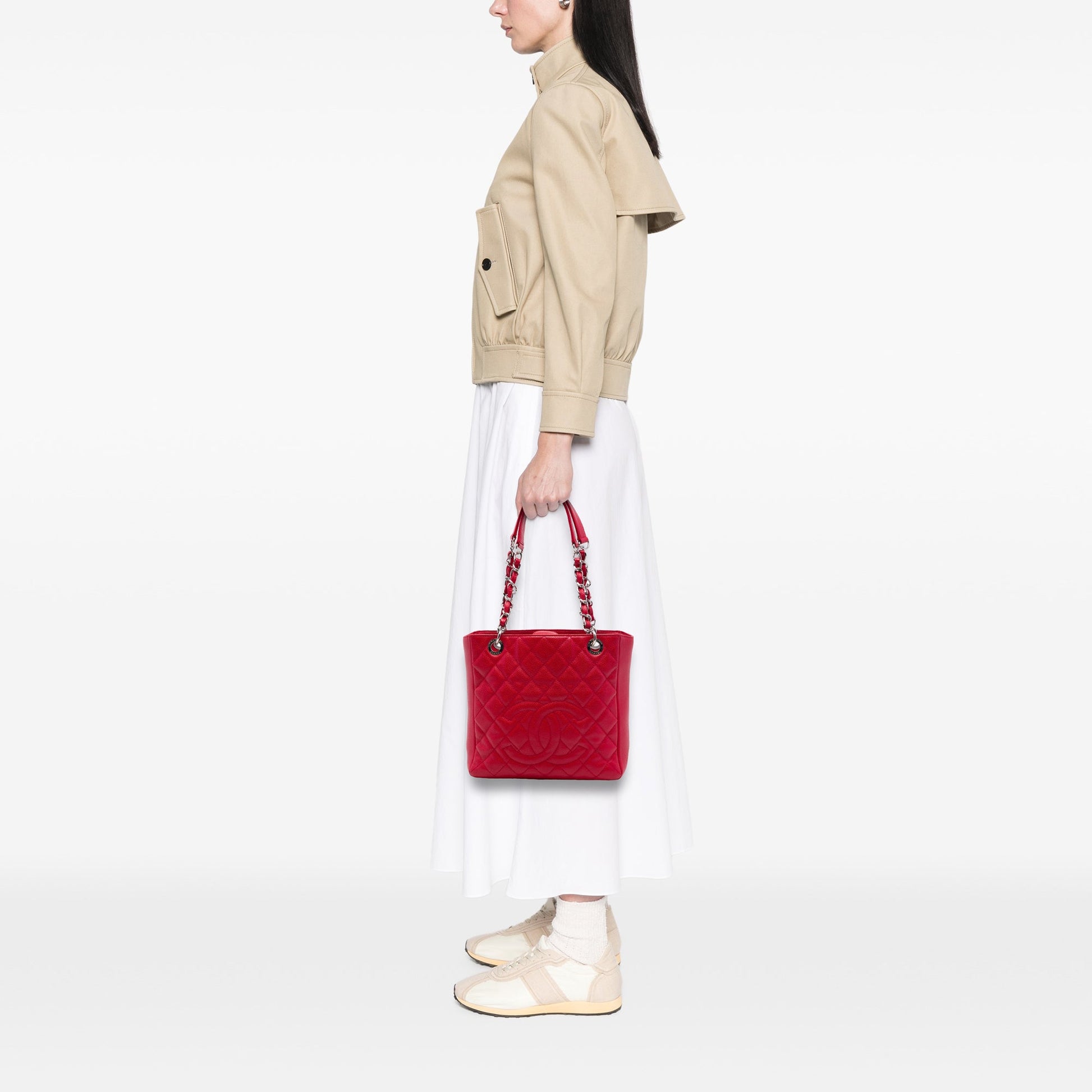 Chanel Caviar Petite Shopping Tote