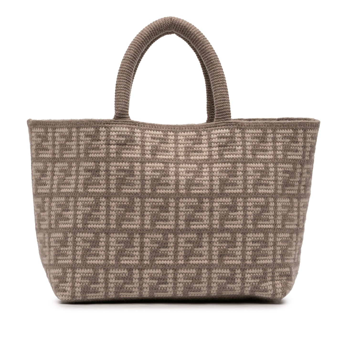Fendi Large Zucca Cashmere Shopper Tote