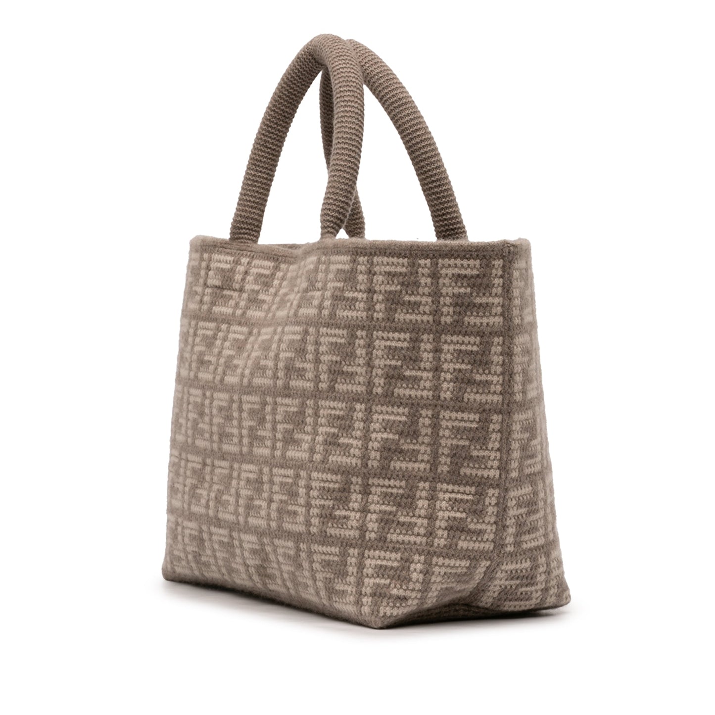 Fendi Large Zucca Cashmere Shopper Tote
