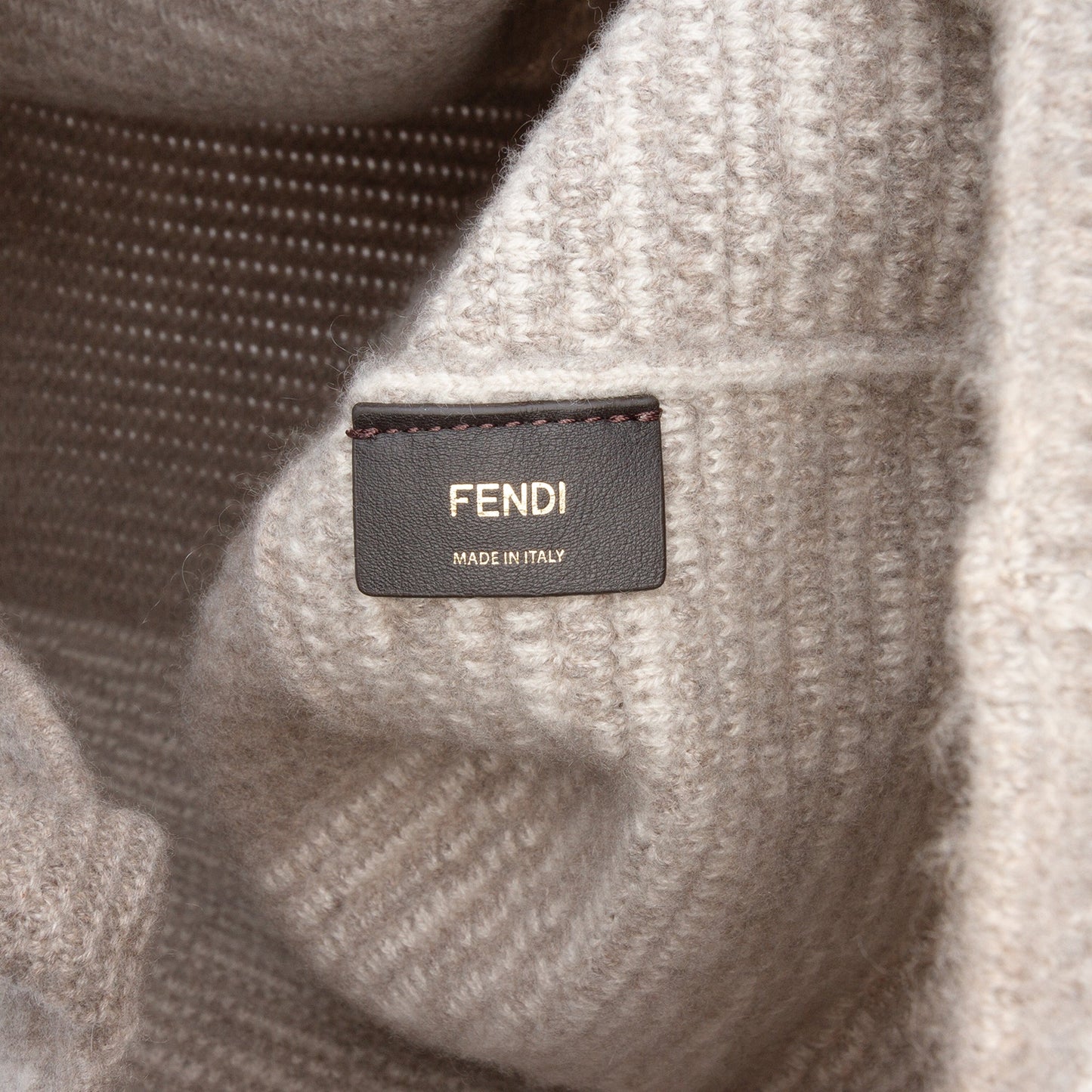 Fendi Large Zucca Cashmere Shopper Tote