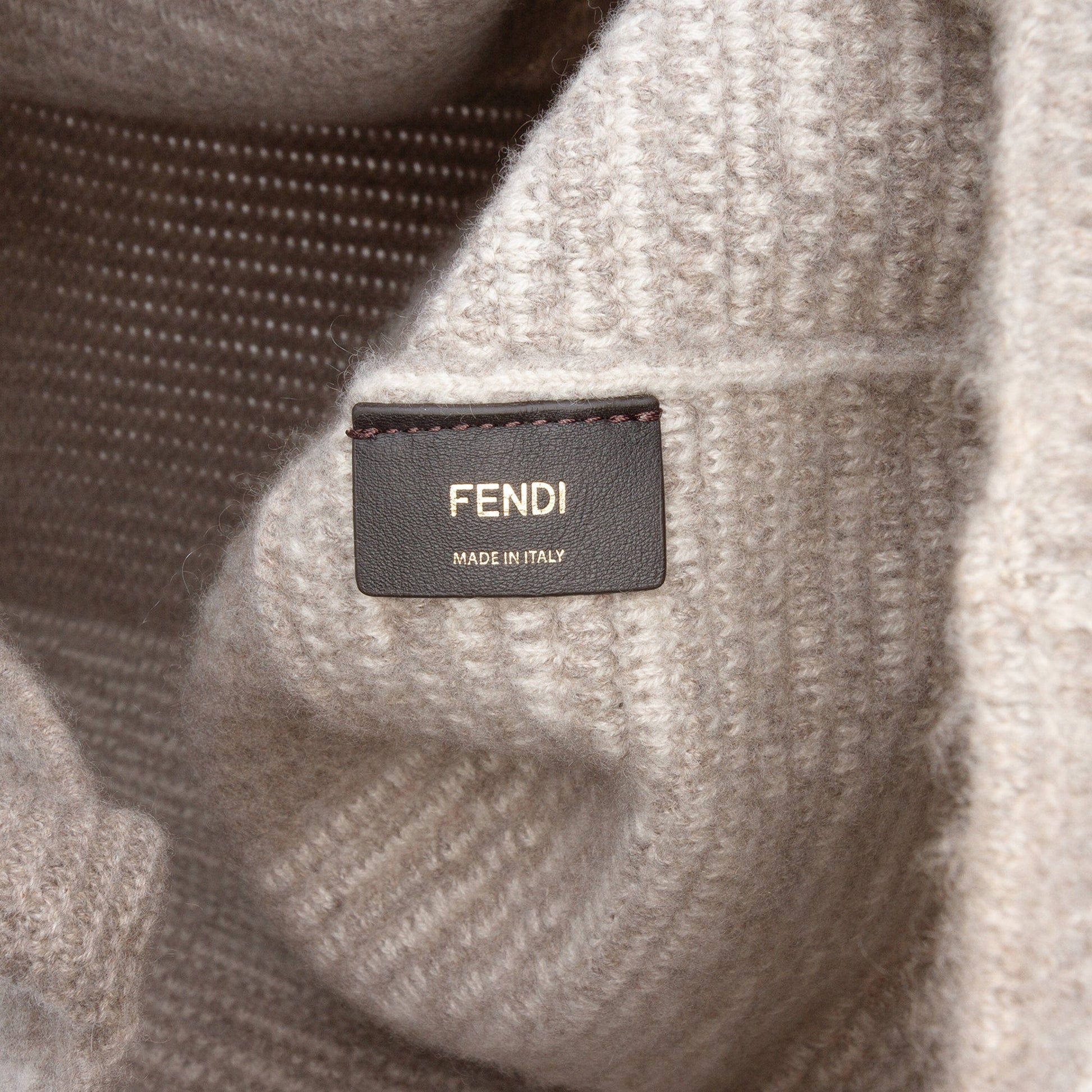 Fendi Large Zucca Cashmere Shopper Tote