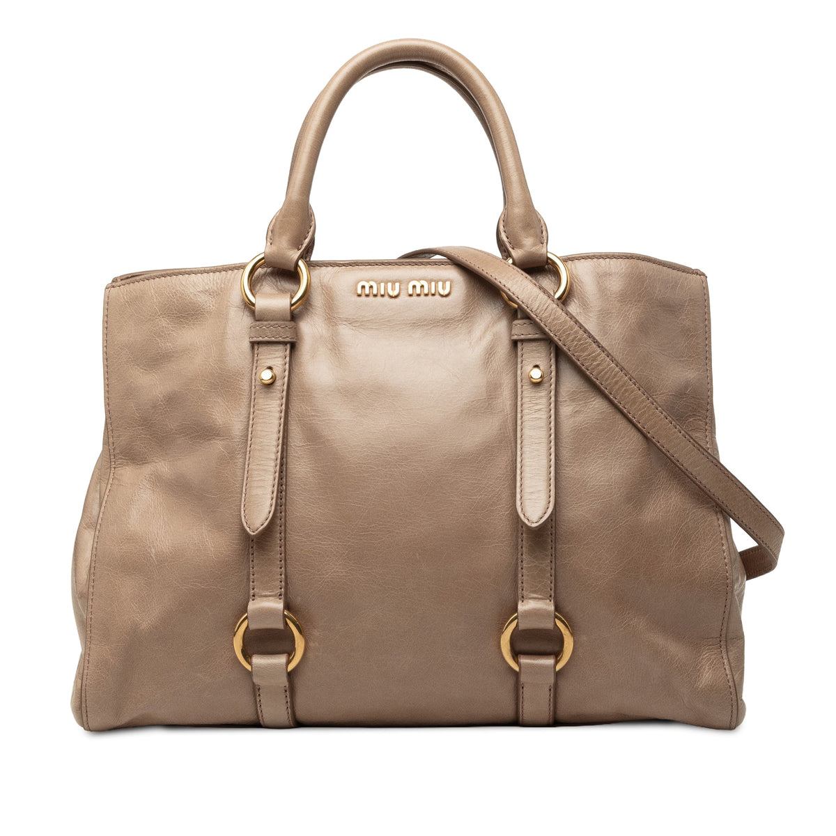 Miu Miu Vitello Shine Satchel