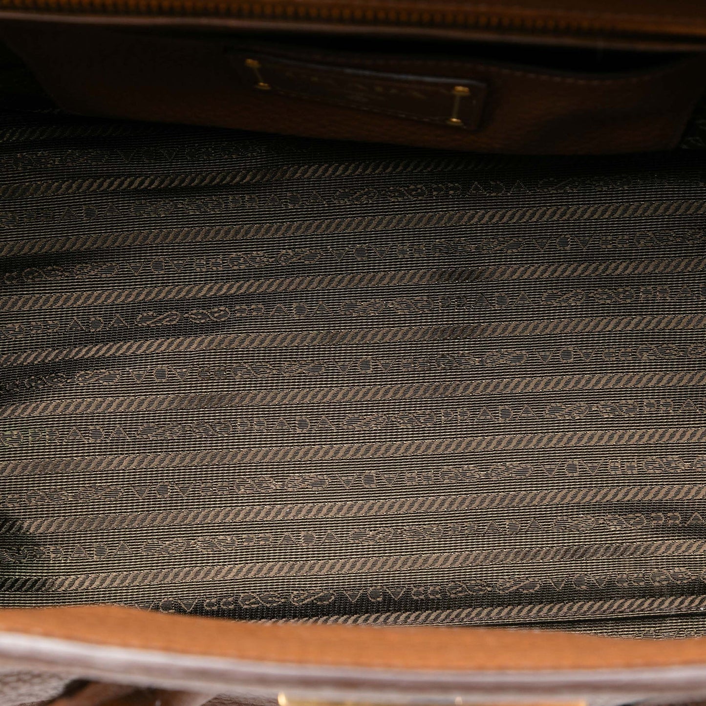 Prada Vitello Daino Sound Lock Satchel