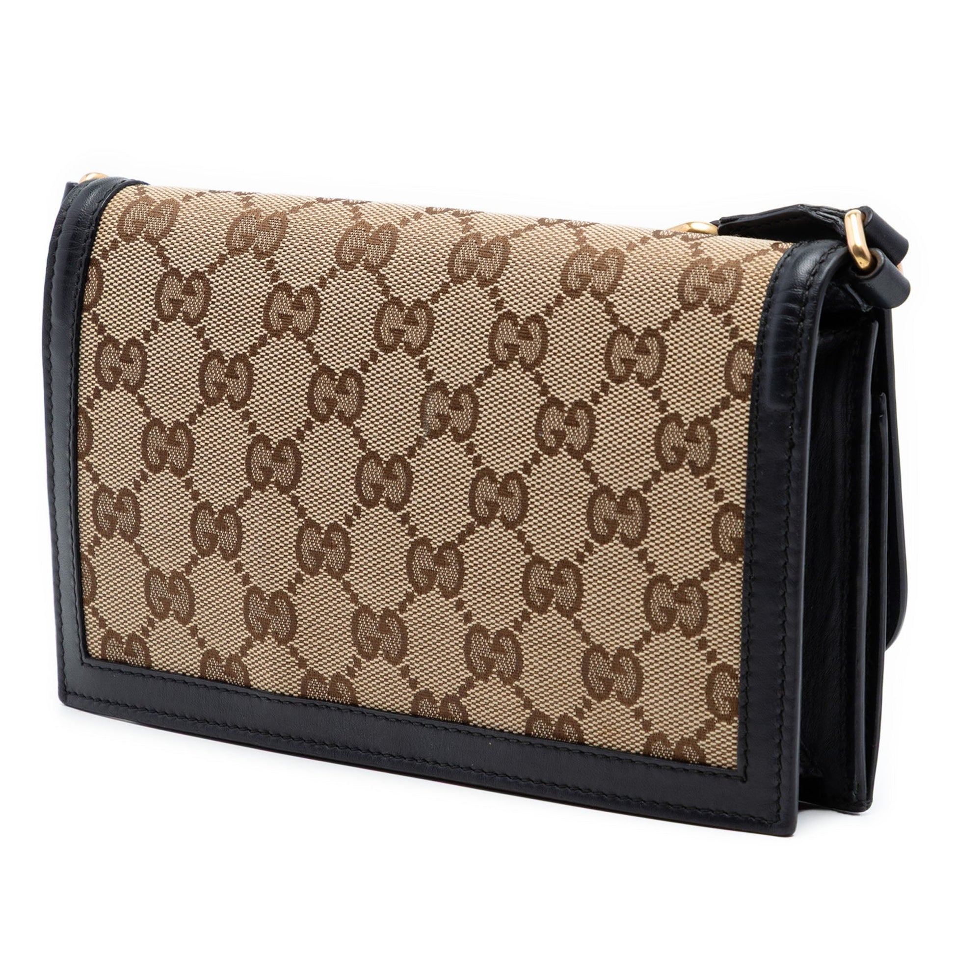 Gucci GG Canvas Lady Web Wallet On Strap