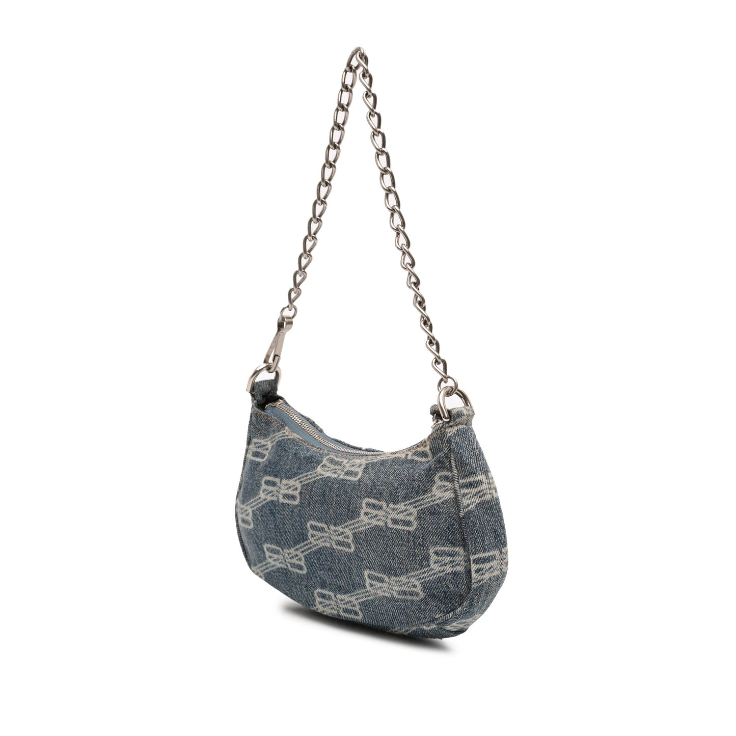 Balenciaga Mini BB Monogram Denim Le Cagole