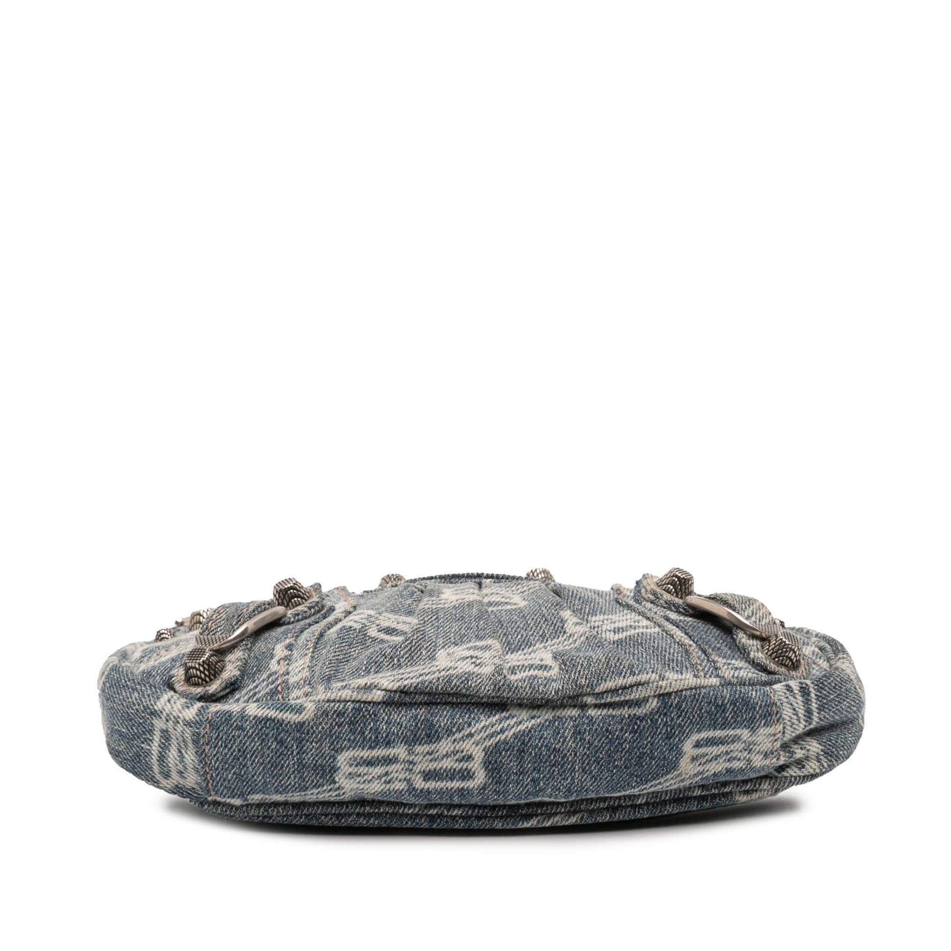 Balenciaga Mini BB Monogram Denim Le Cagole