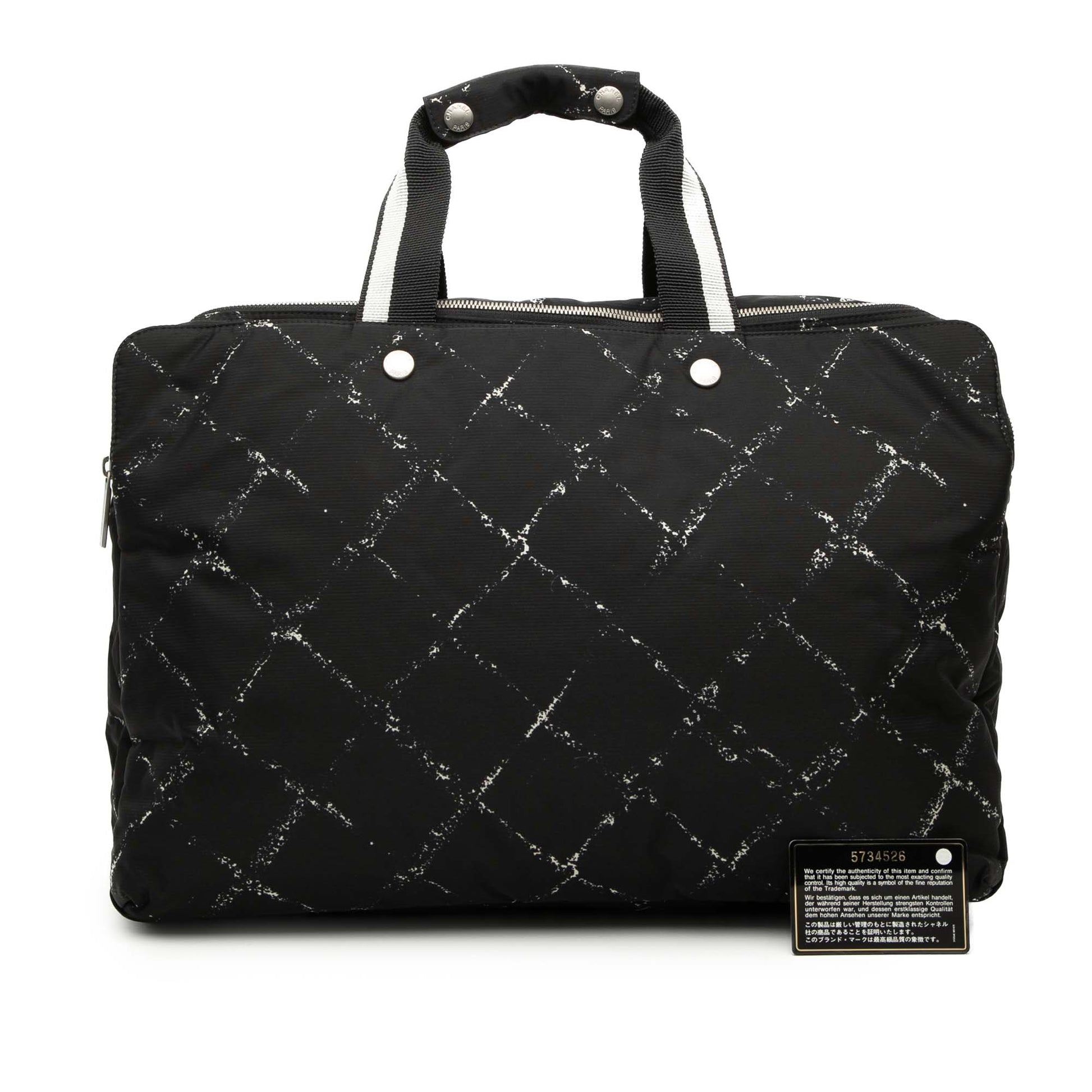 Chanel Old Travel Line Nylon Travel Bag