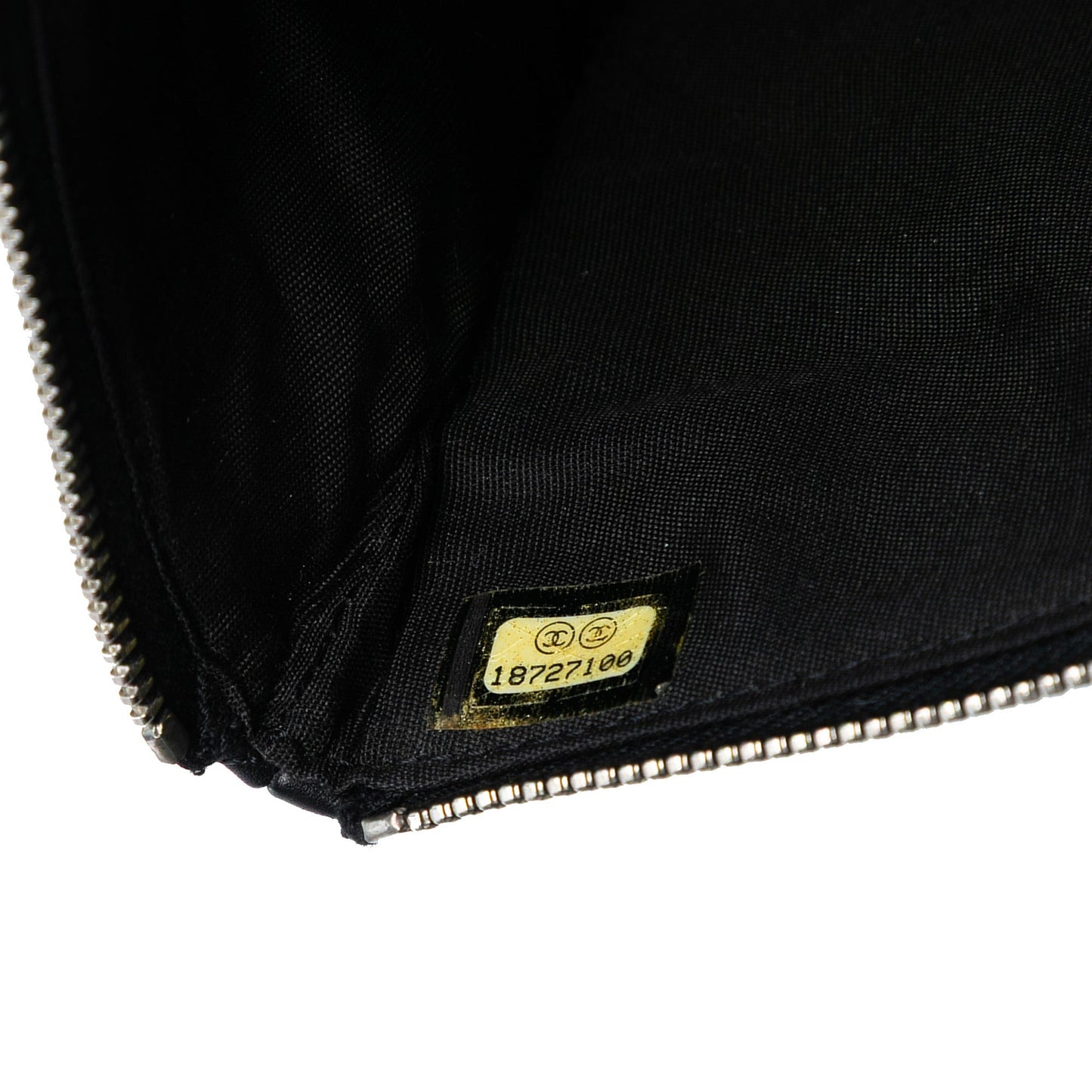Chanel CC Quilted Lambskin Multi Zip Clutch