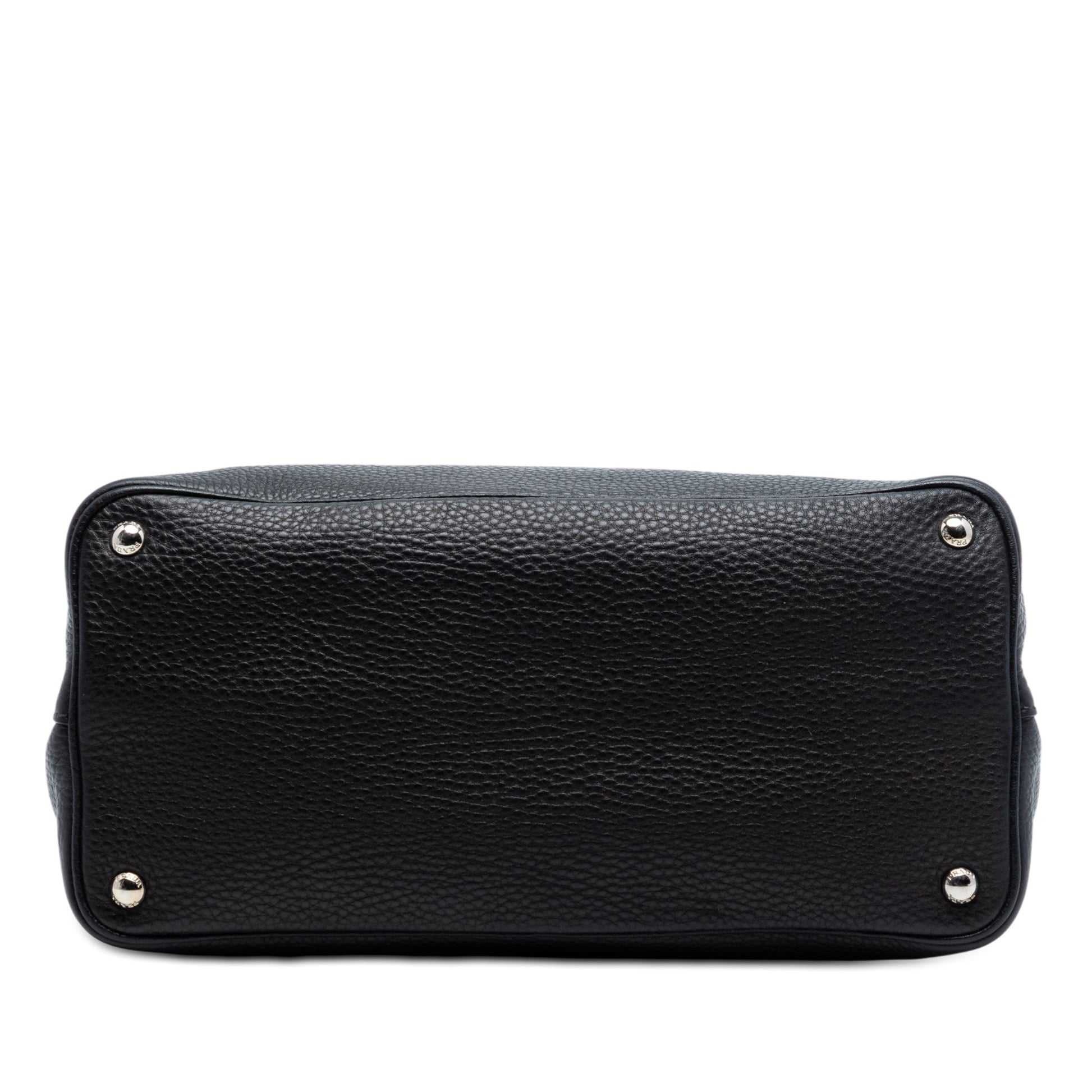 Prada Medium Vitello Daino Cuir Double Handle Satchel