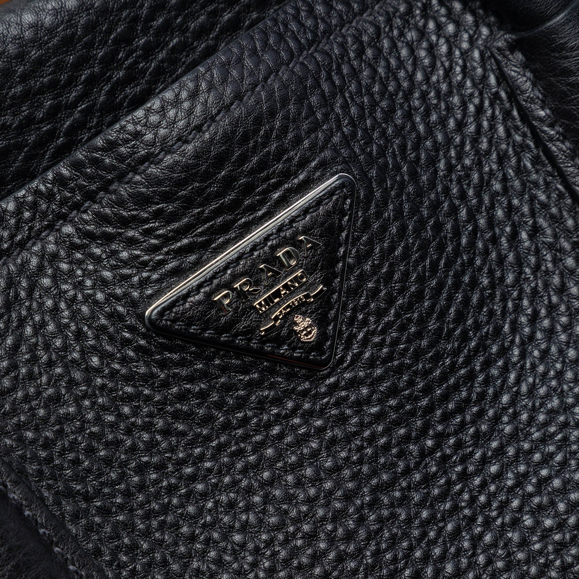 Prada Medium Vitello Daino Cuir Double Handle Satchel