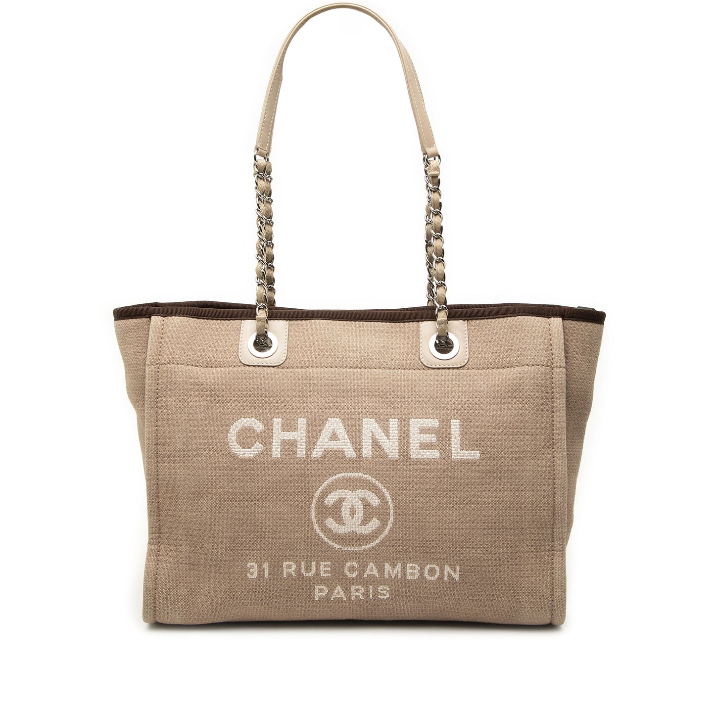 Chanel Small Canvas Deauville Tote