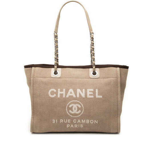 Chanel Small Canvas Deauville Tote