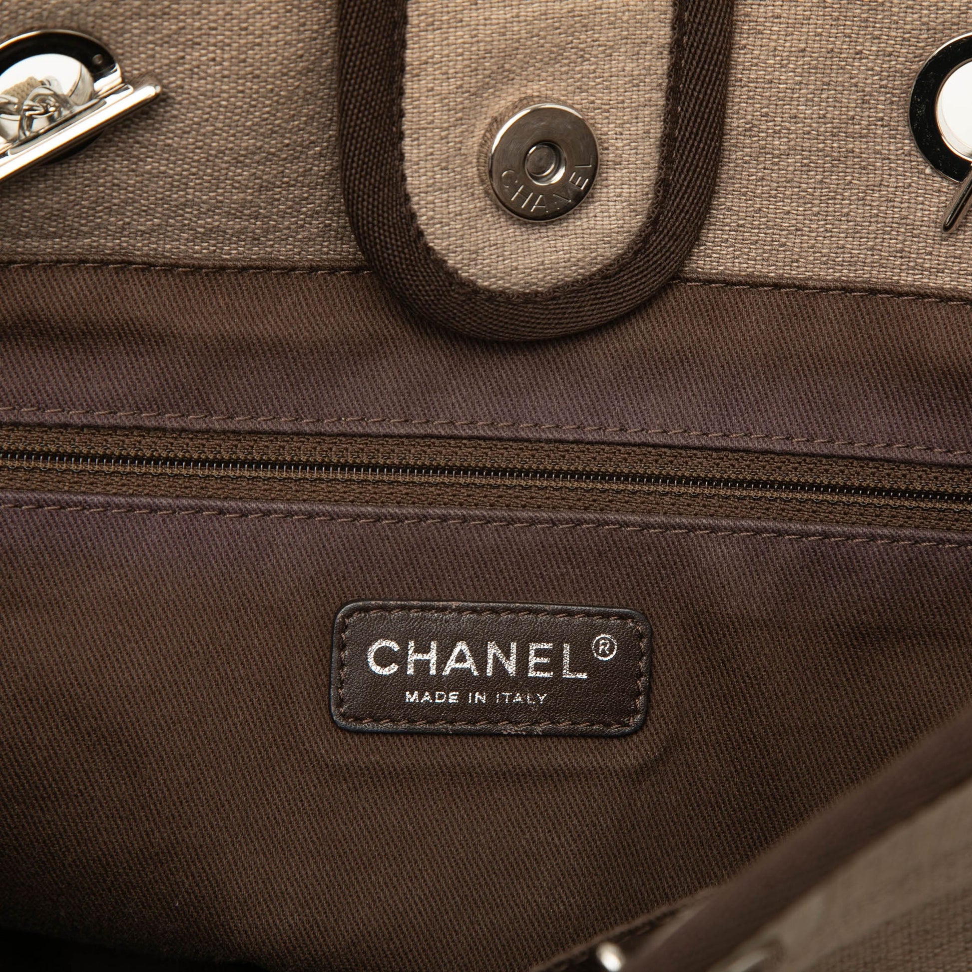 Chanel Small Canvas Deauville Tote