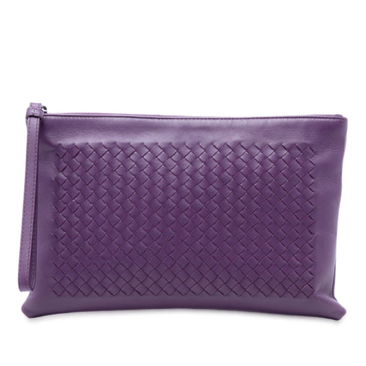 Bottega Veneta Nappa Intrecciato Wristlet Clutch
