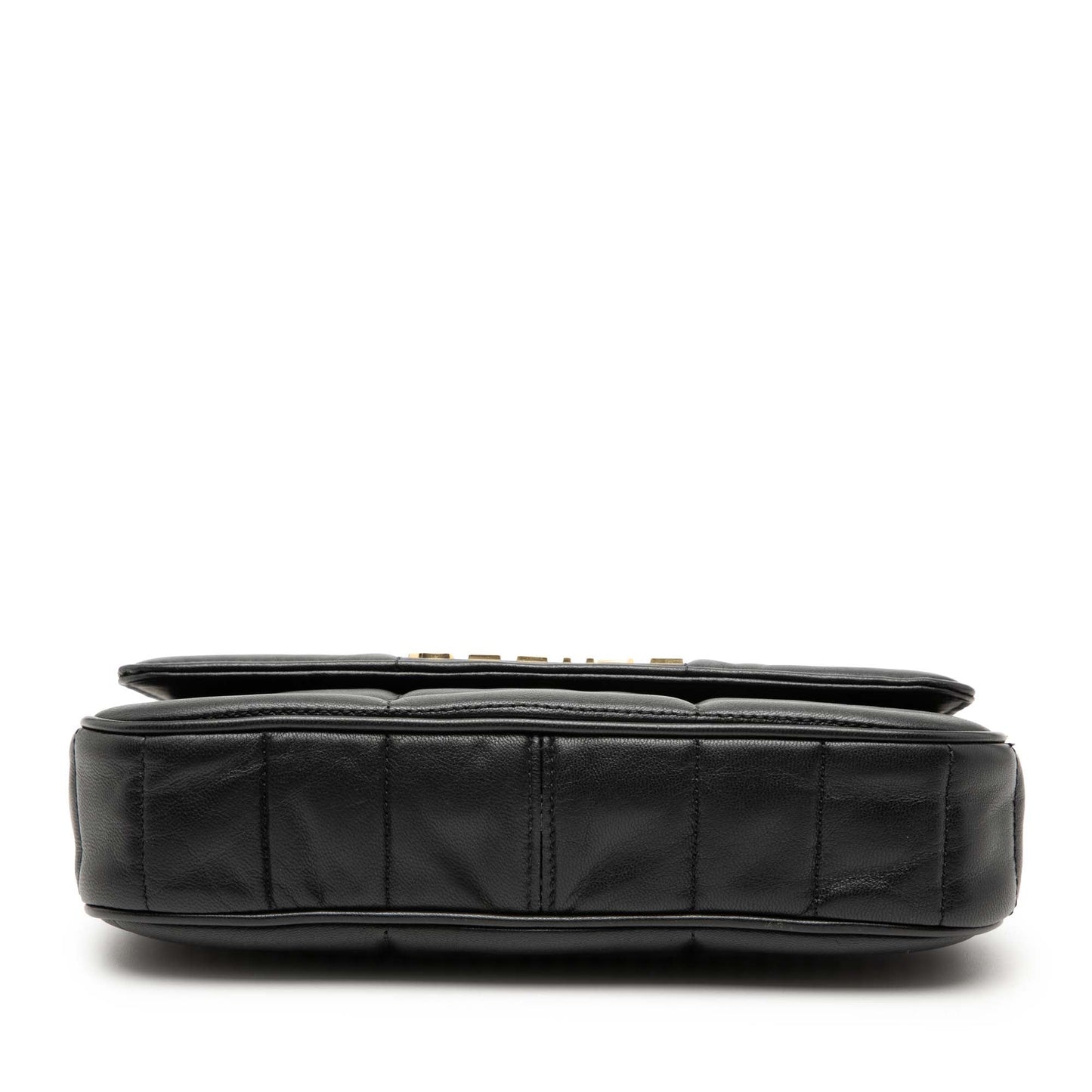 Celine Matelasse Goatskin Monochrome Chain Shoulder Bag