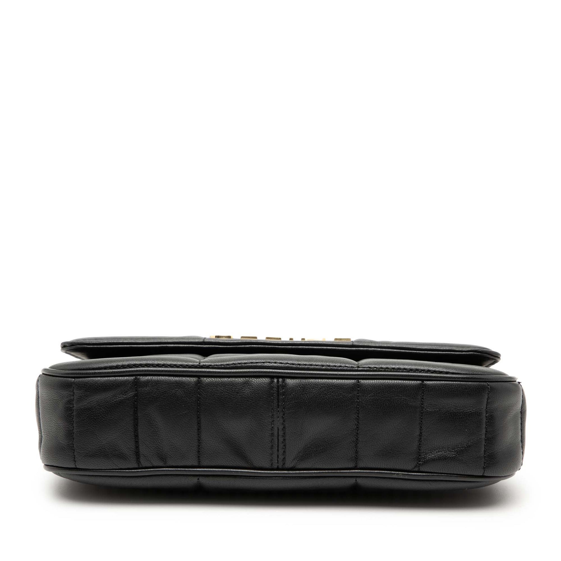 Celine Matelasse Goatskin Monochrome Chain Shoulder Bag