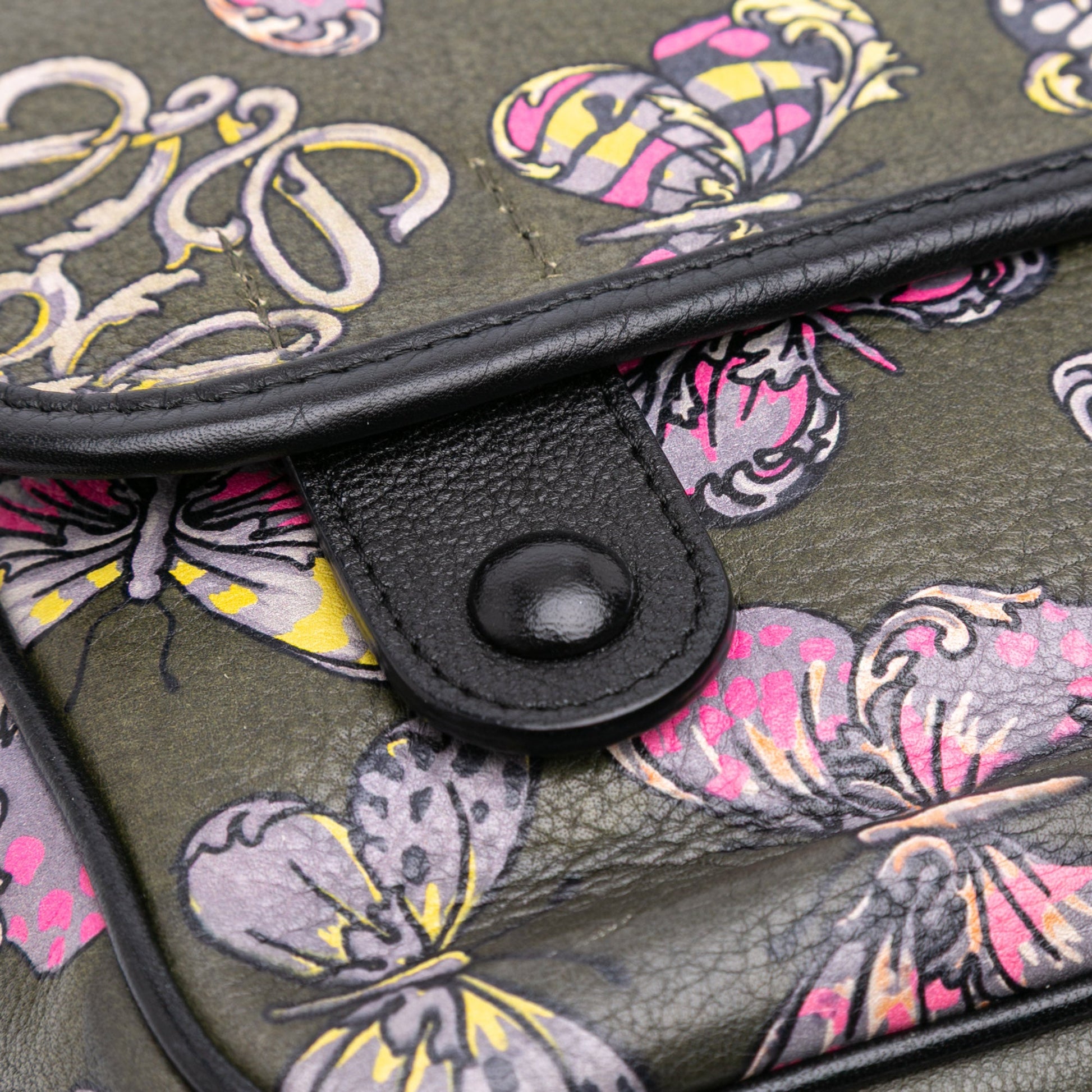 LOEWE Tales of Spain Butterfly Printed Leather Anagram Crossbody