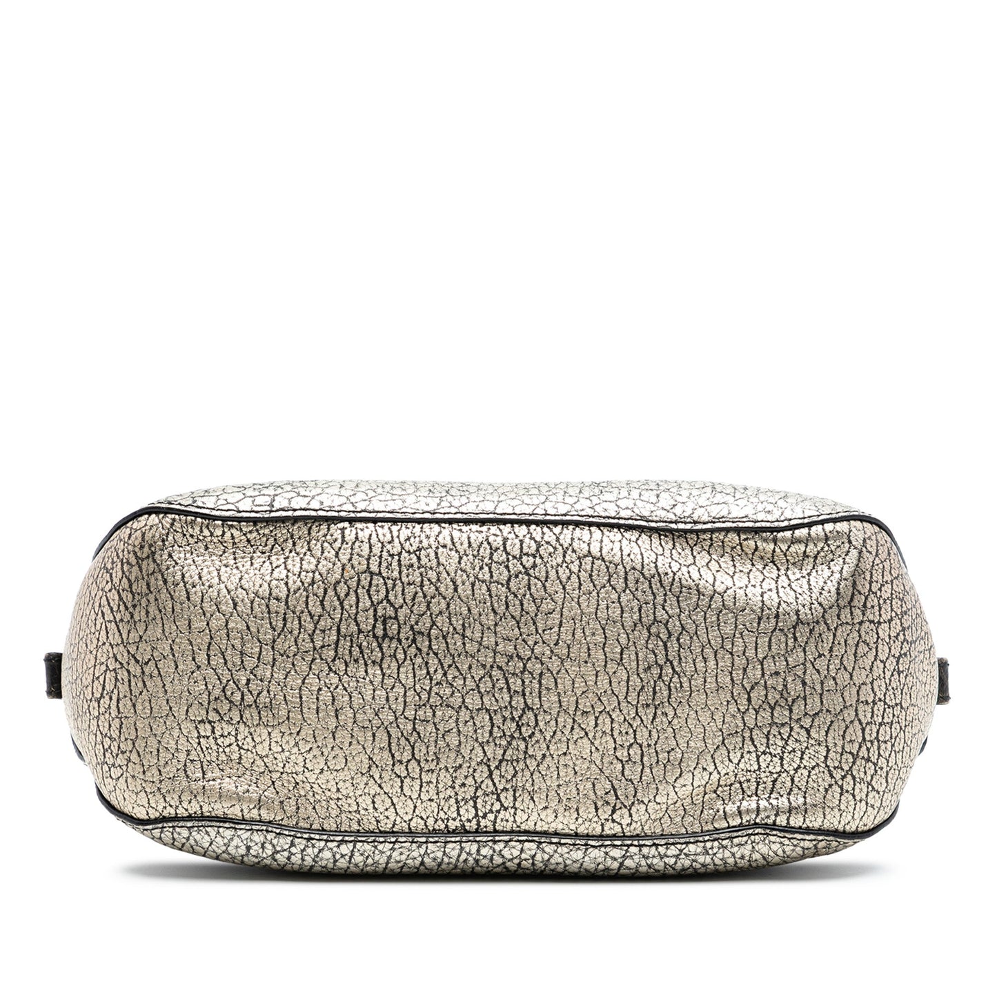 Burberry Small Ombre Metallic Grained Calfskin Orchard Bowling Bag