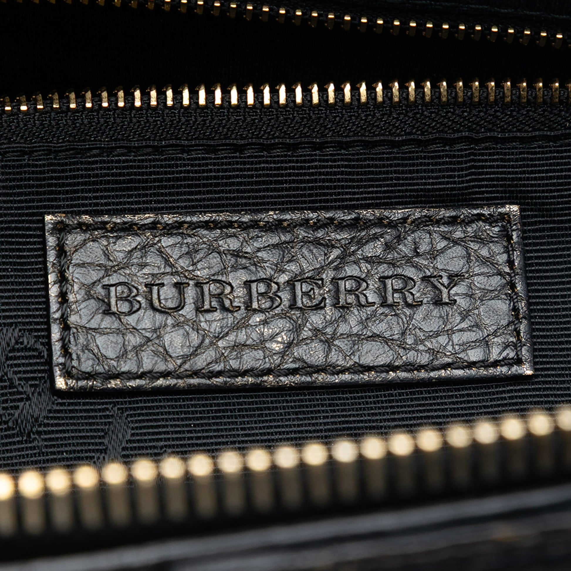 Burberry Small Ombre Metallic Grained Calfskin Orchard Bowling Bag