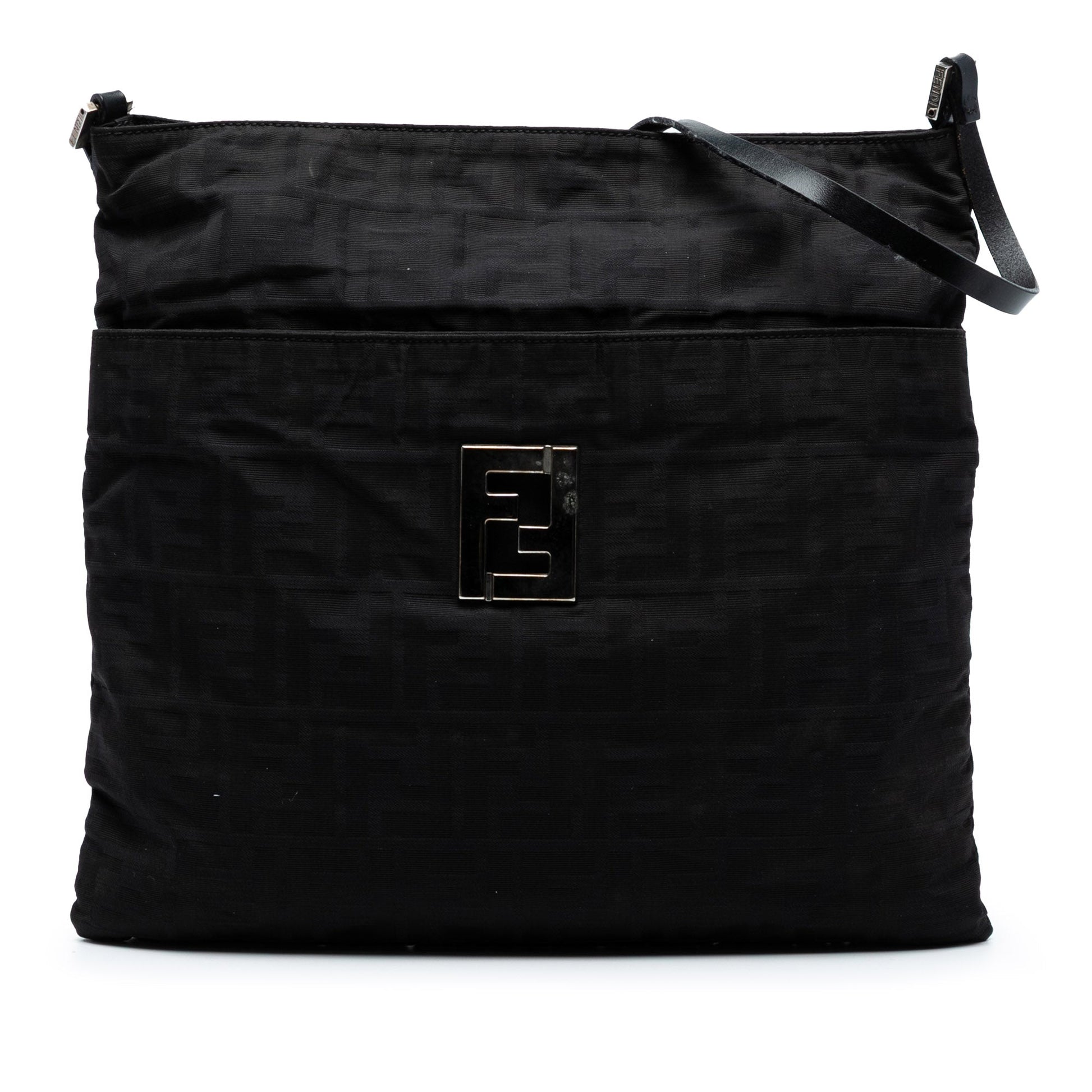 Fendi Zucca Canvas Shoulder Bag