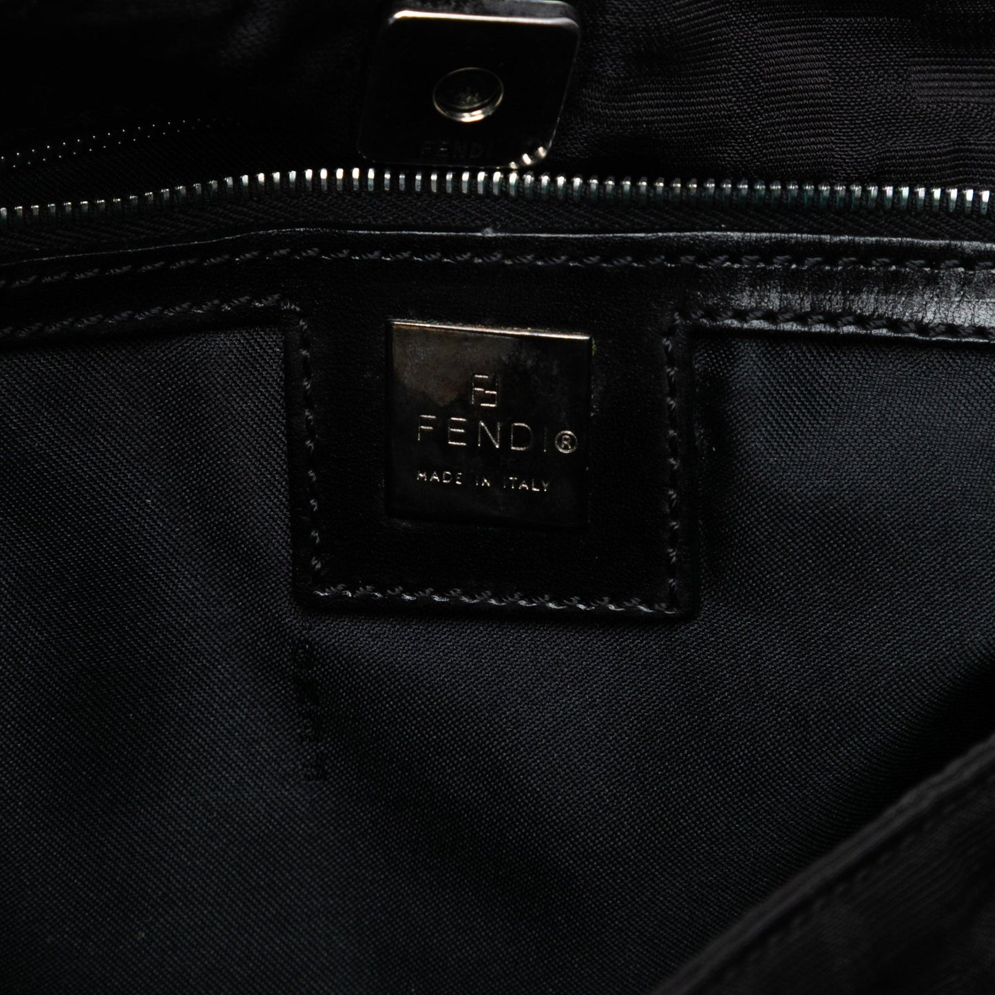Fendi Zucca Canvas Shoulder Bag