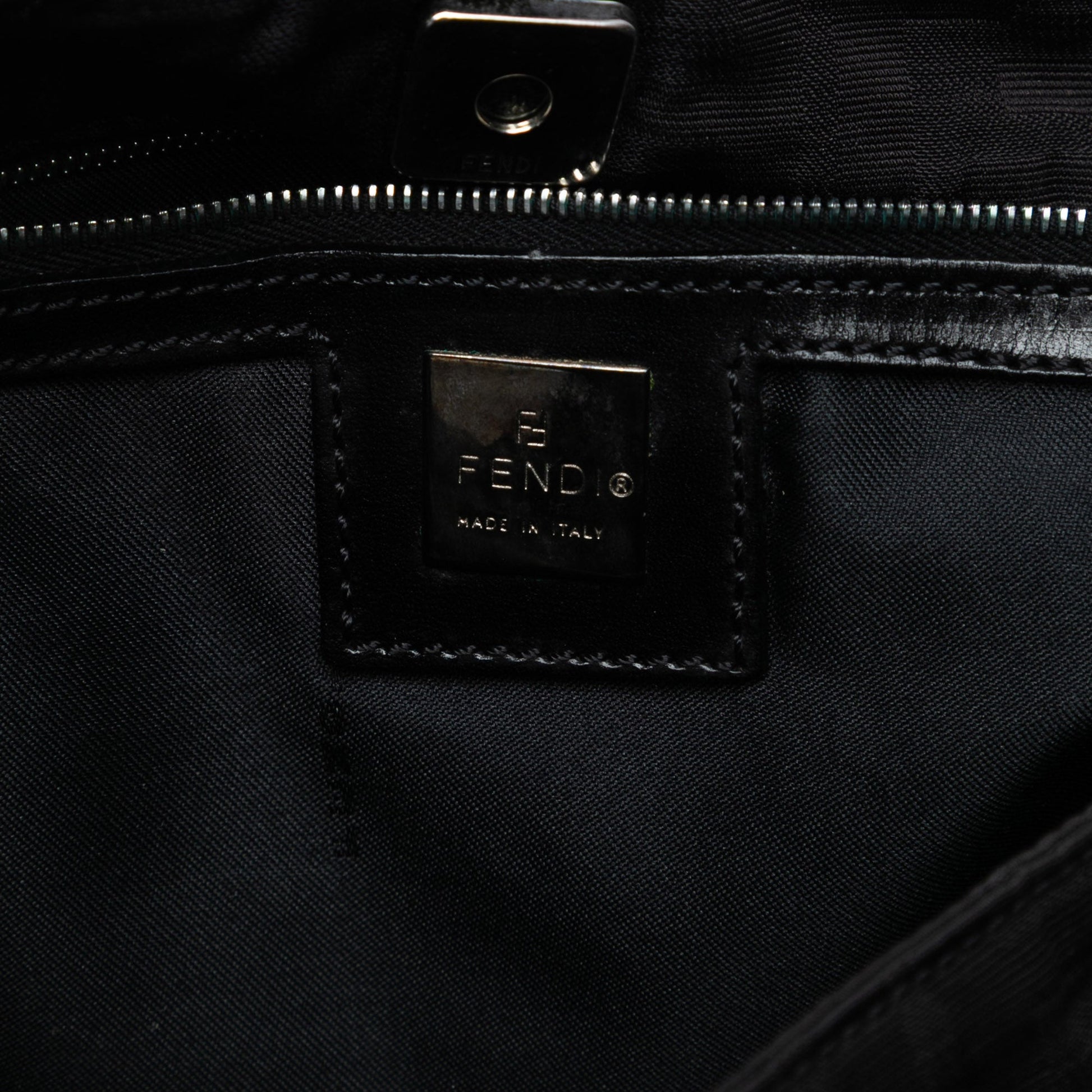 Fendi Zucca Canvas Shoulder Bag