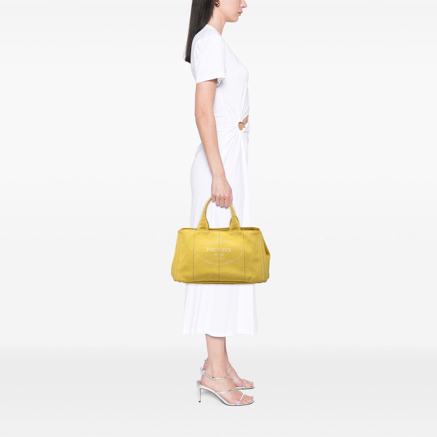 Prada Large Canvas Canapa Logo Tote