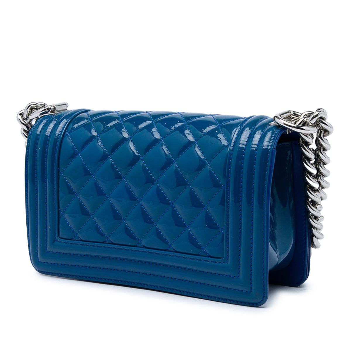 Chanel Small Quilted Patent and Acrylic Boy Flap