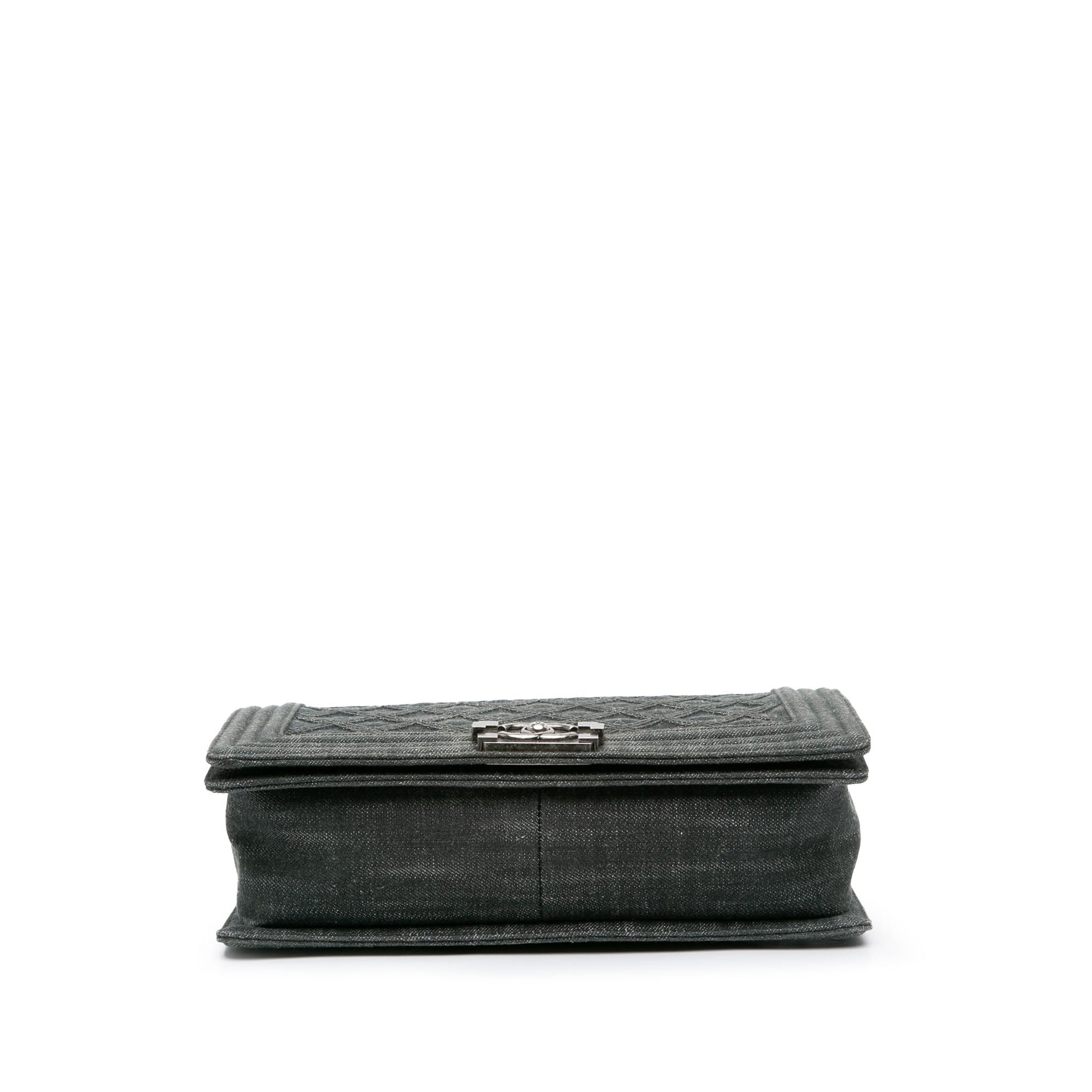 Chanel Medium Quilted Denim Boy Flap