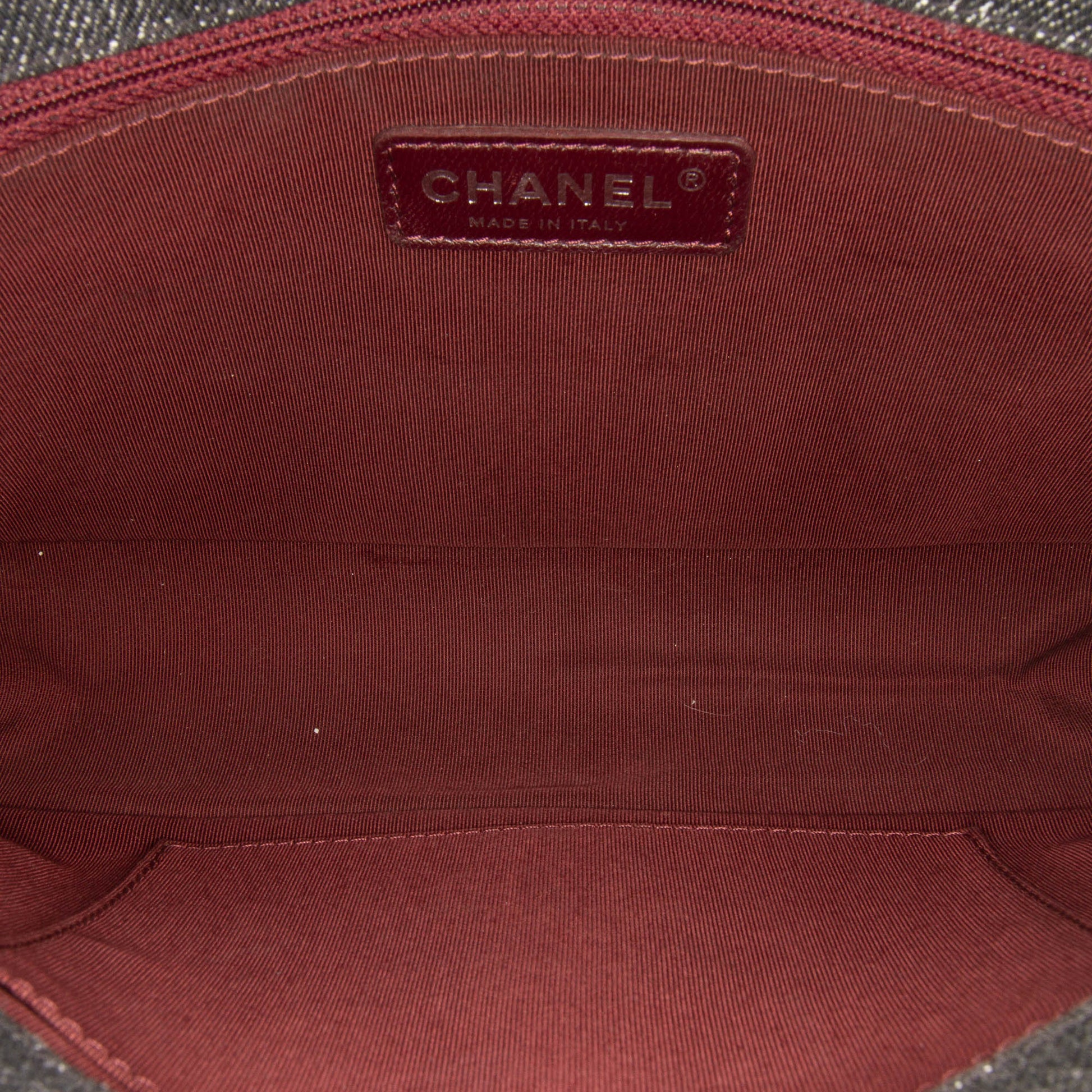 Chanel Medium Quilted Denim Boy Flap