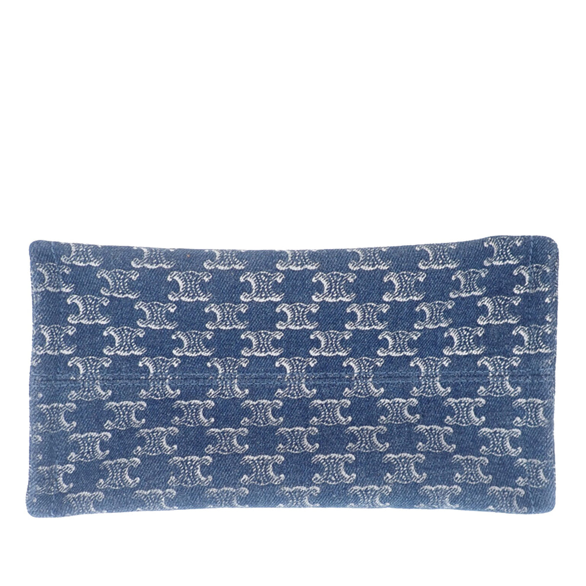 Celine Small Denim Triomphe Cabas Thais Tote