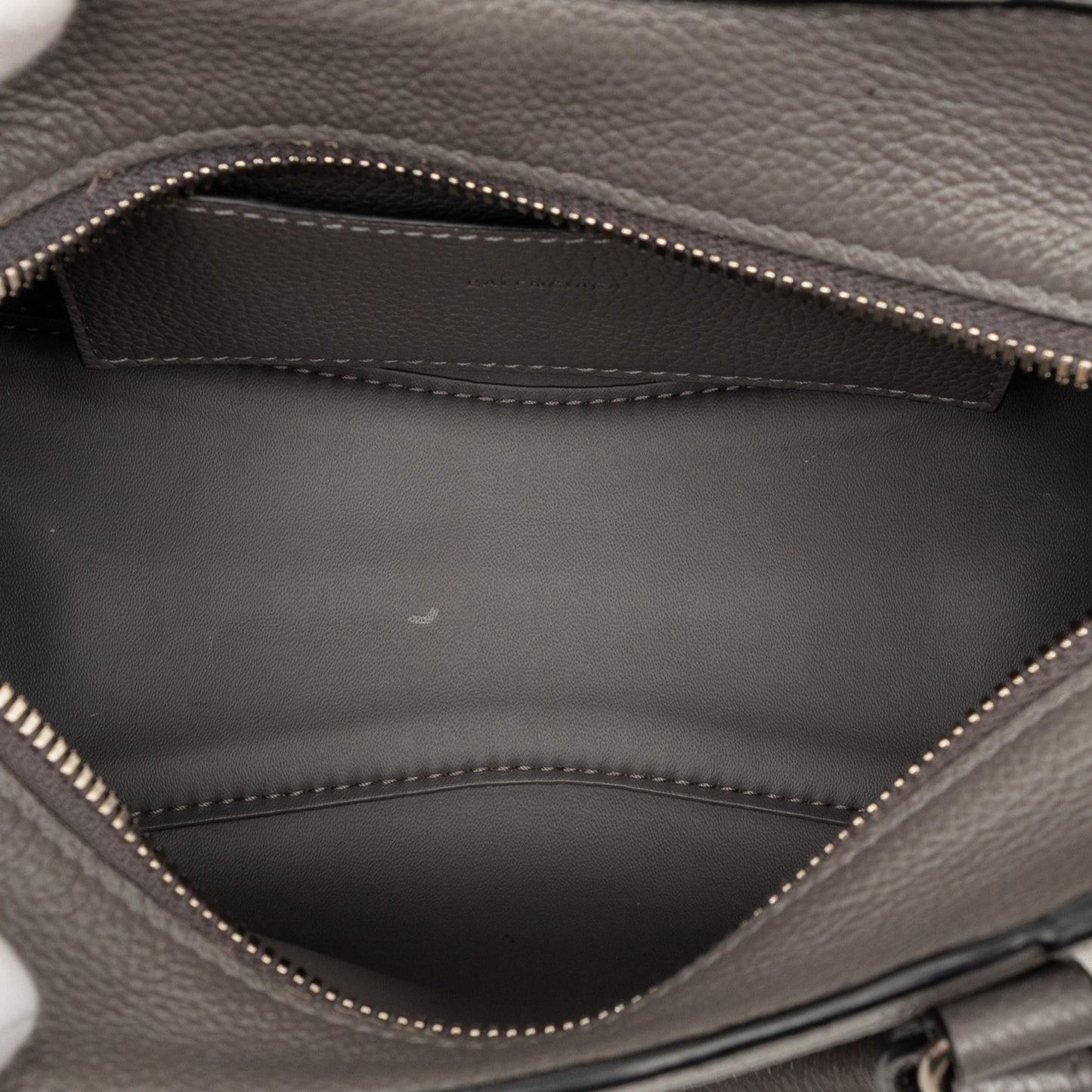 Balenciaga Mini Grained Calfskin Motocross Neo Classic City Satchel