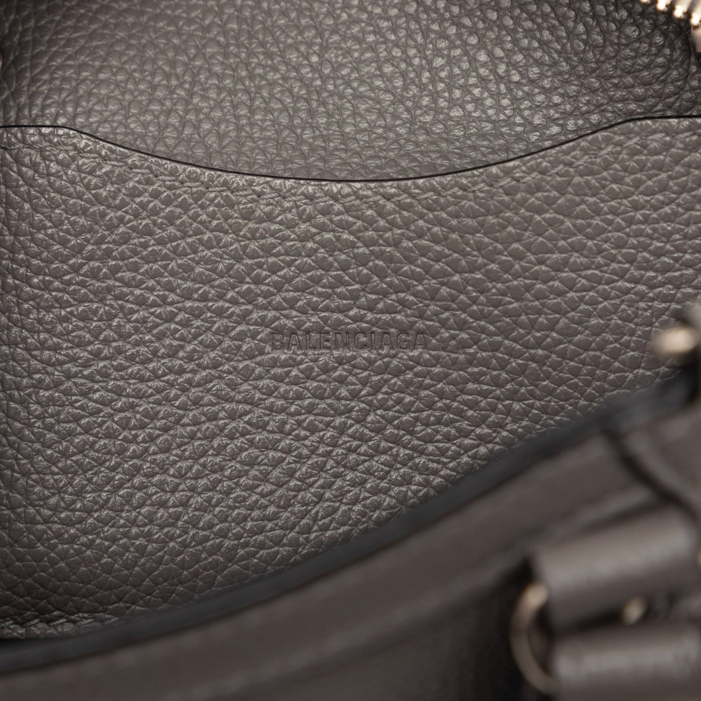 Balenciaga Mini Grained Calfskin Motocross Neo Classic City Satchel